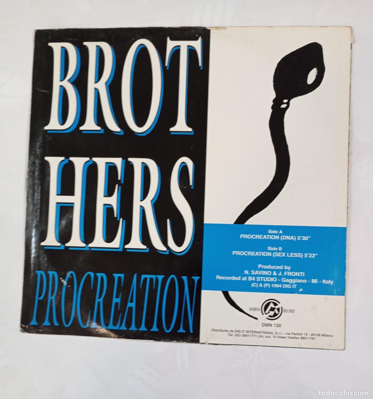Discos de vinilo: BROTHERS. PROCREATION. MAXI-SINGLE TDKDA86 - Foto 2