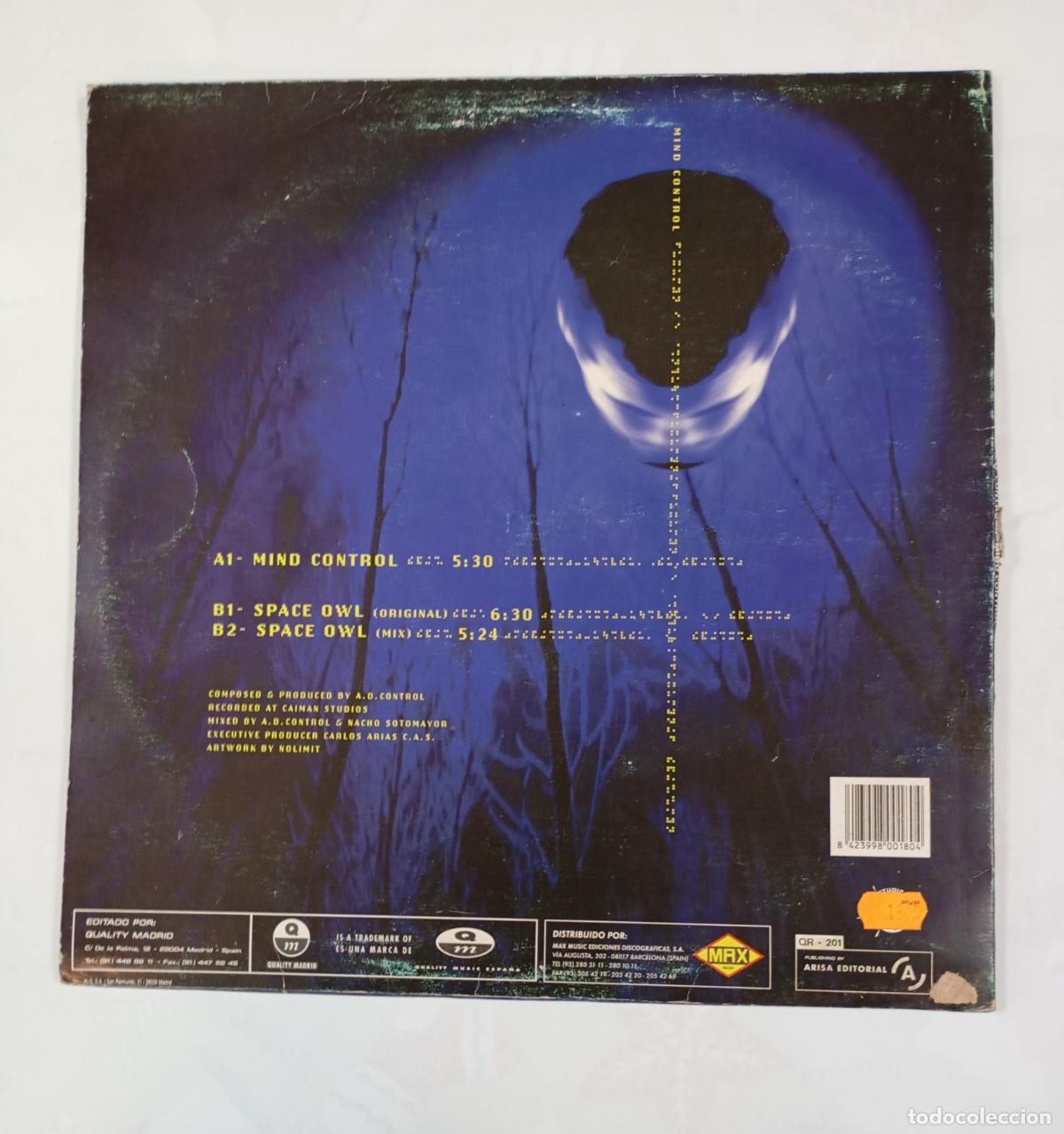 Discos de vinilo: Mind control. Space Owl. Maxi-Single. TDKDA86 - Foto 2