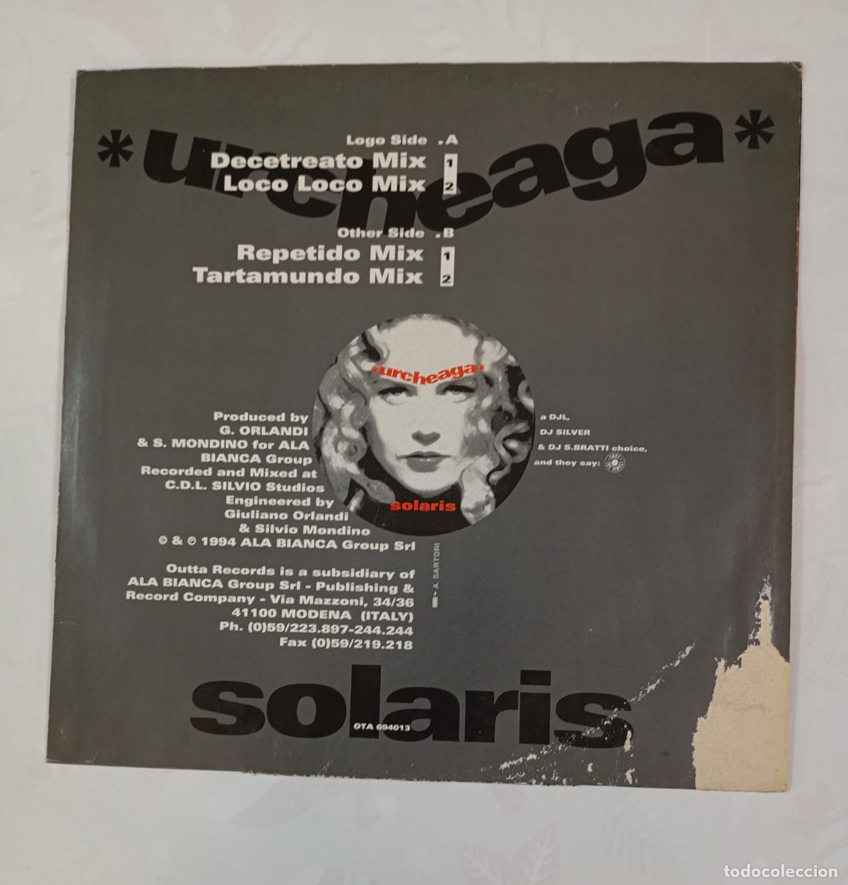 Discos de vinilo: SOLARIS - URCHEAGA. MAXI-SINGLE. TDKDA86 - Foto 2