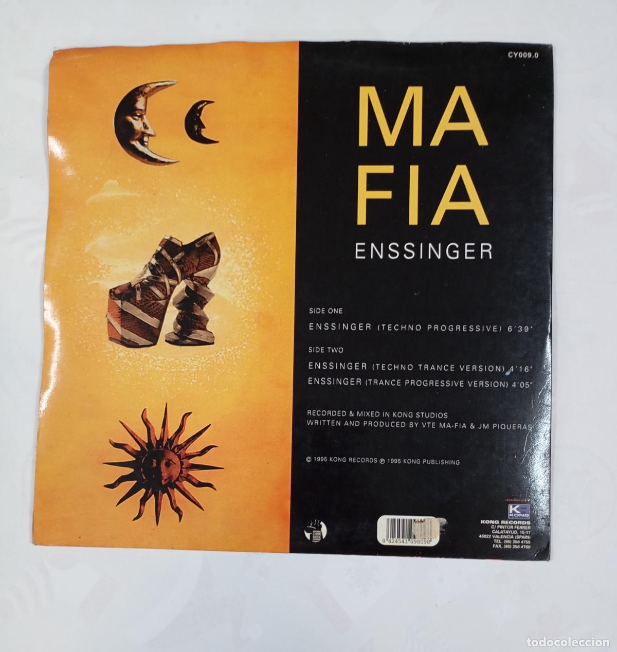 Discos de vinilo: DJ. MAFIA. ENSSINGER. MAXI-SINGLE. TDKDA86 - Foto 2