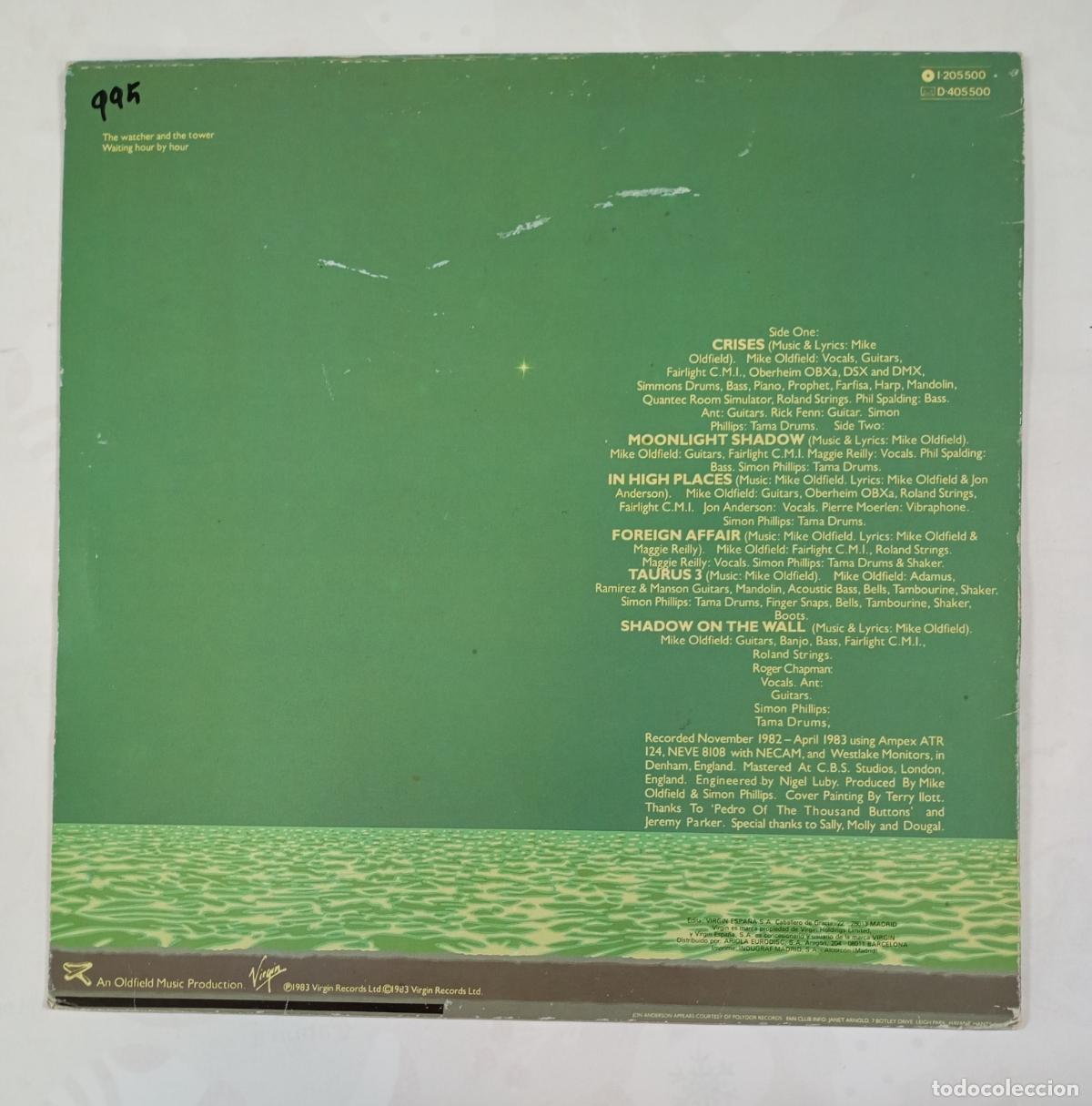 Discos de vinilo: MIKE OLDFIELD. CRISES. TDKLP17 - Foto 2