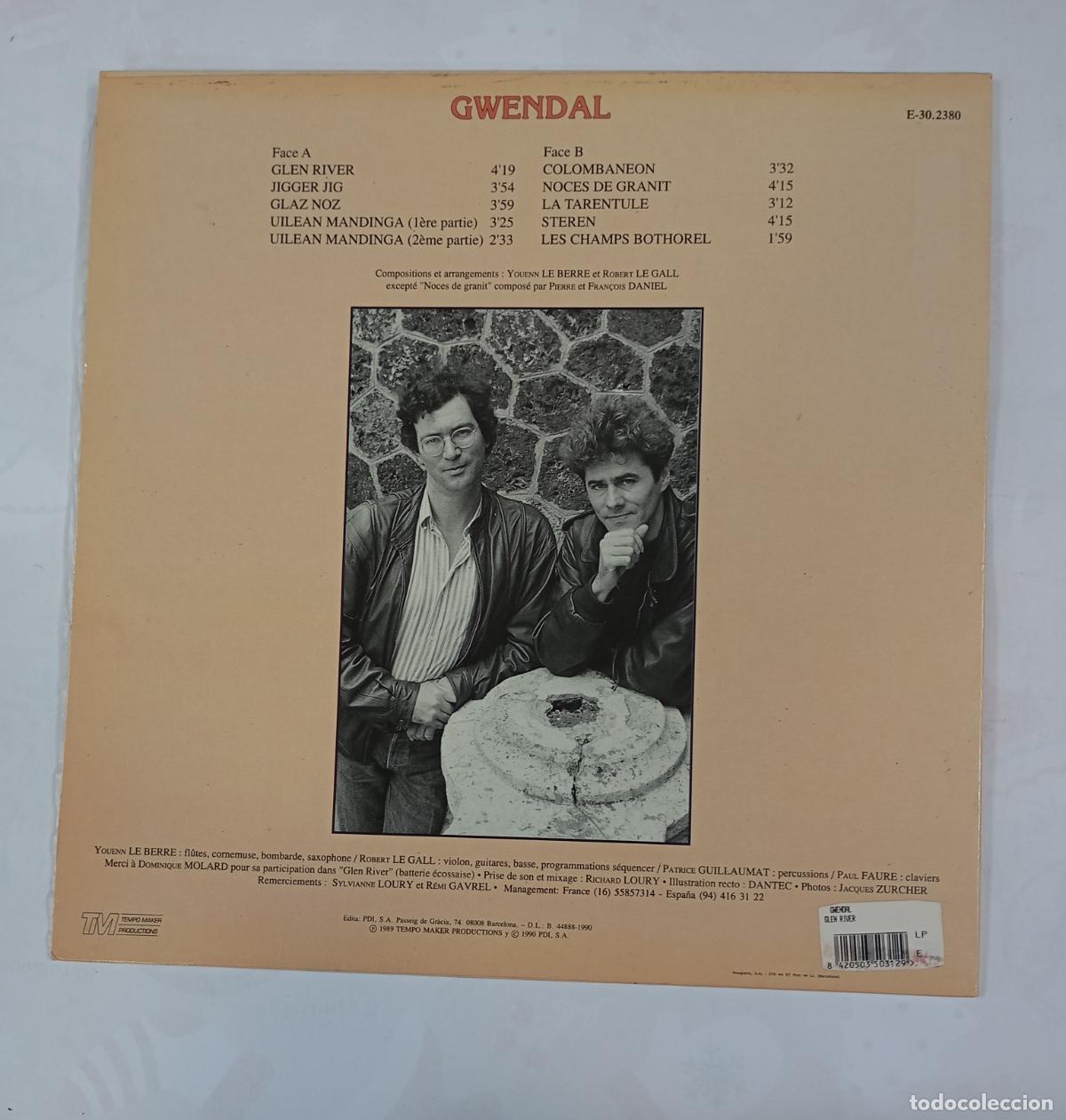 Discos de vinilo: GWENDAL - GLEN RIVER. LP. TDKLP17 - Foto 2