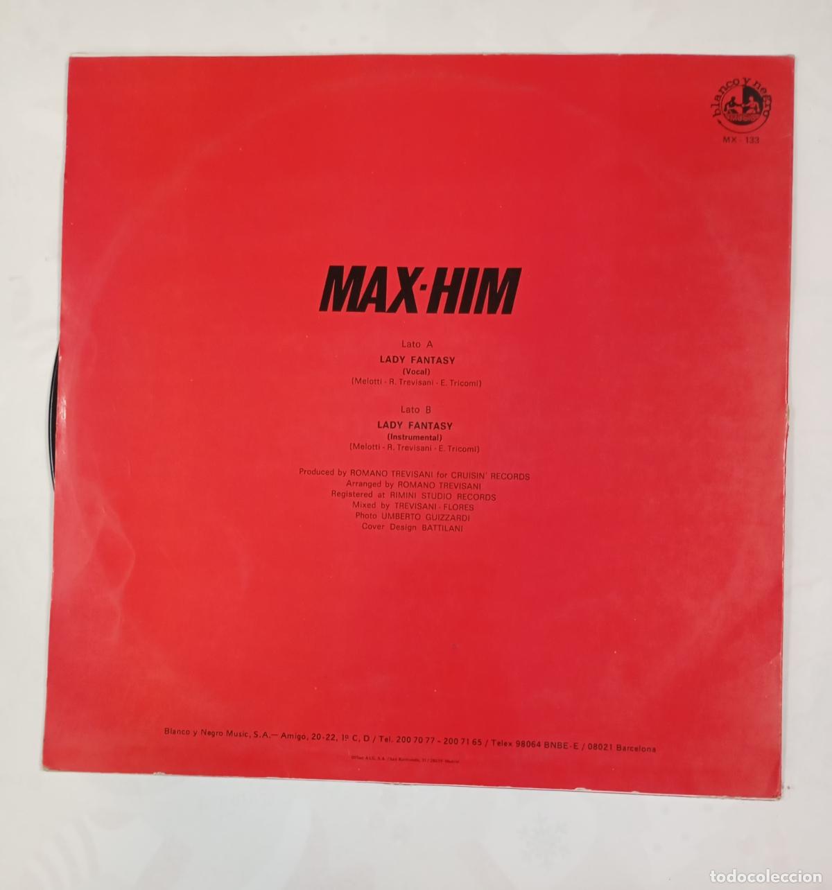 Discos de vinilo: Max-Him &lrm;&ndash; Lady Fantasy - Maxi-Single. TDKDA86 - Foto 2