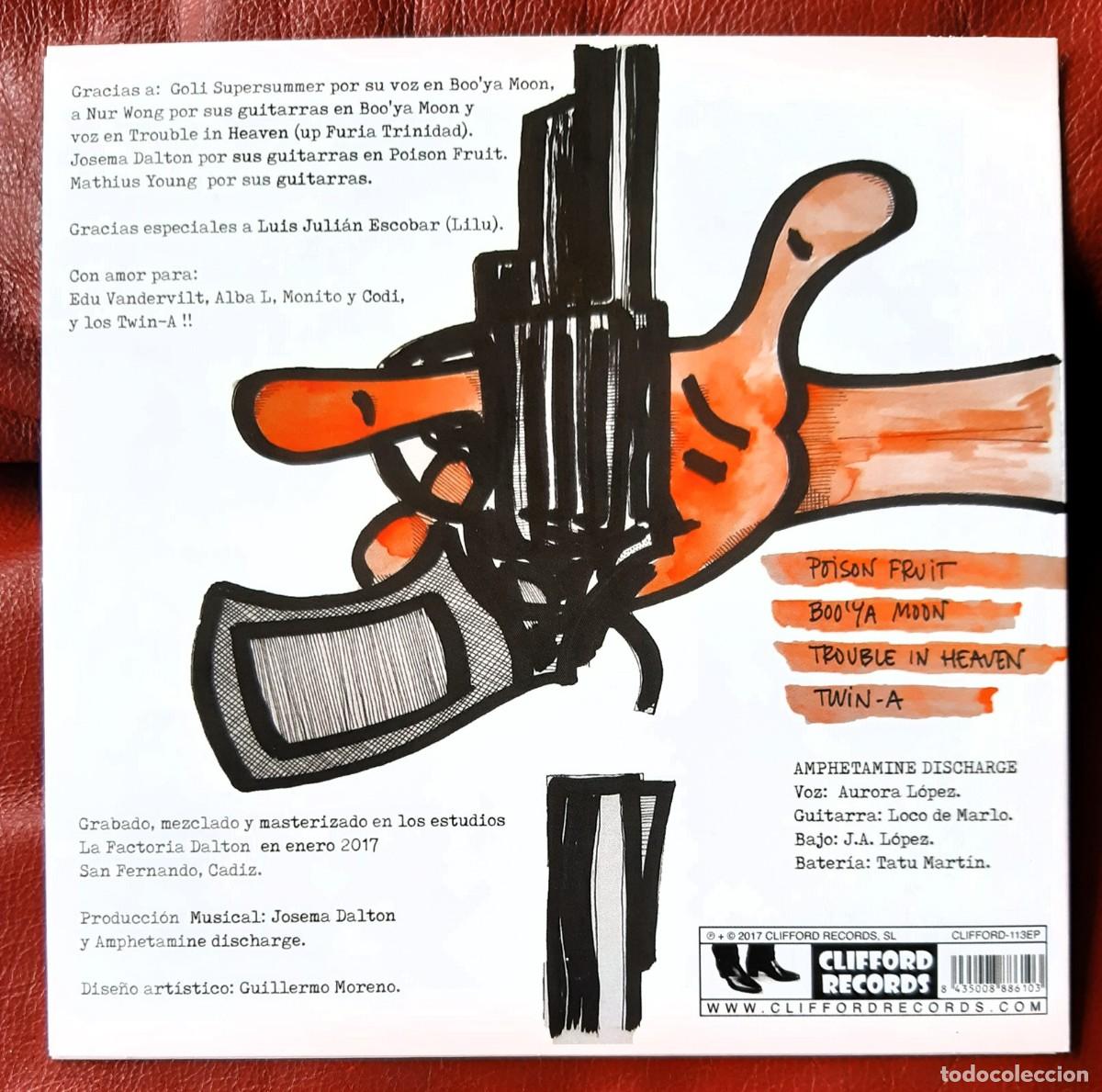 Discos de vinilo: AMPHETAMINE DISCHARGE - RAISE YOUR ADDICTION 7&rdquo; - Foto 2
