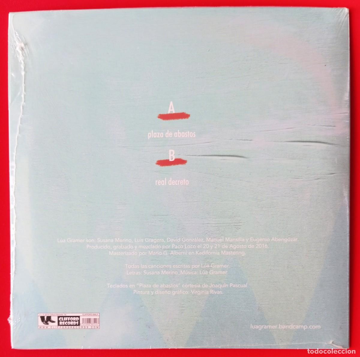 Discos de vinilo: L&Uacute;A GRAMER - PLAZA DE ABASTOS 7&rdquo; - Foto 2