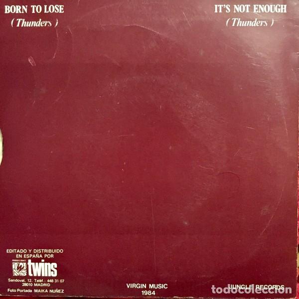 Discos de vinilo: Johnny Thunders &ndash; Born To Lose / Its Not Enough - Foto 2