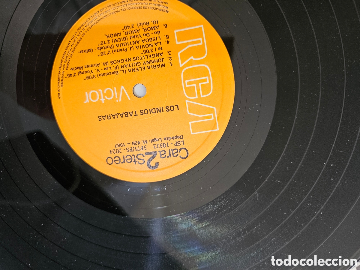 Discos de vinilo: Disco de vinilo de 33 RPM LP Los Indios Tabajaras 1967 - Foto 2