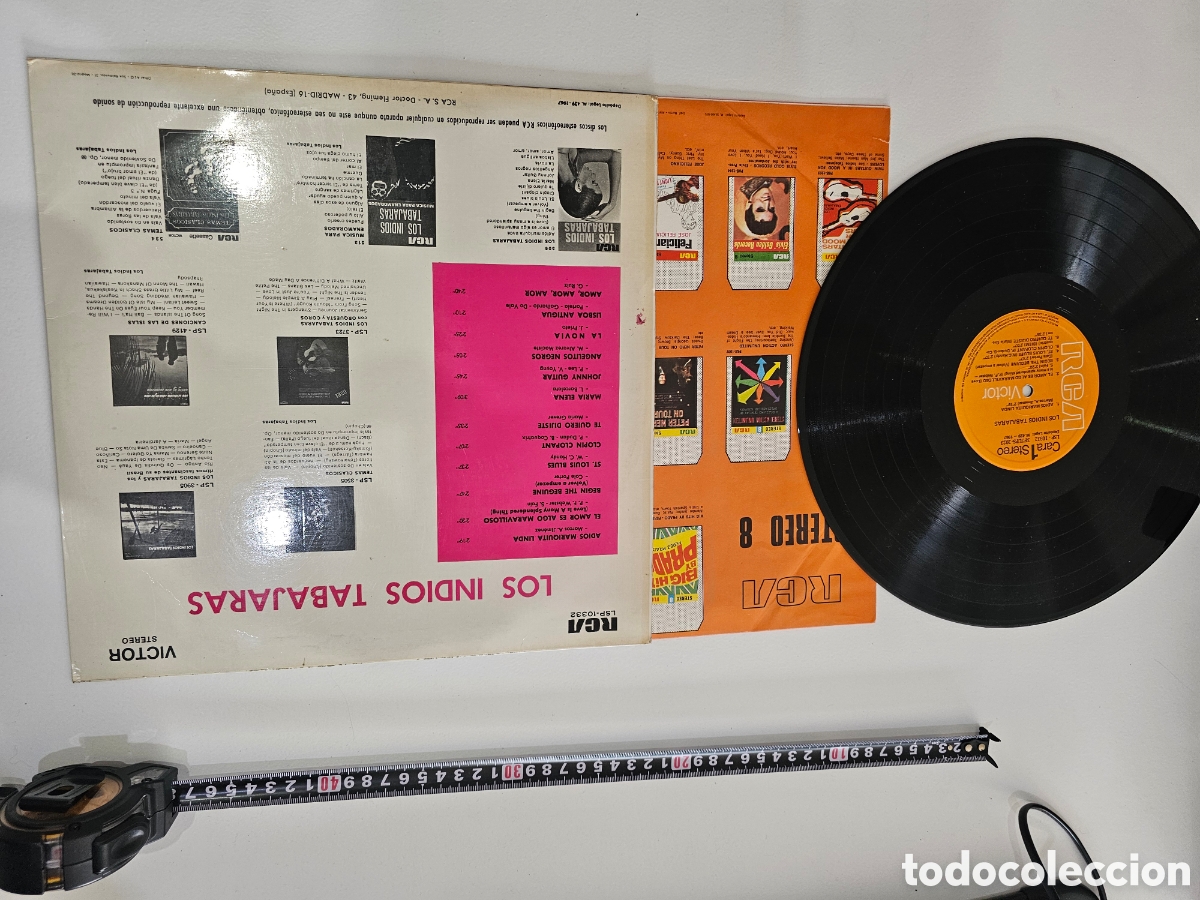 Discos de vinilo: Disco de vinilo de 33 RPM LP Los Indios Tabajaras 1967 - Foto 3