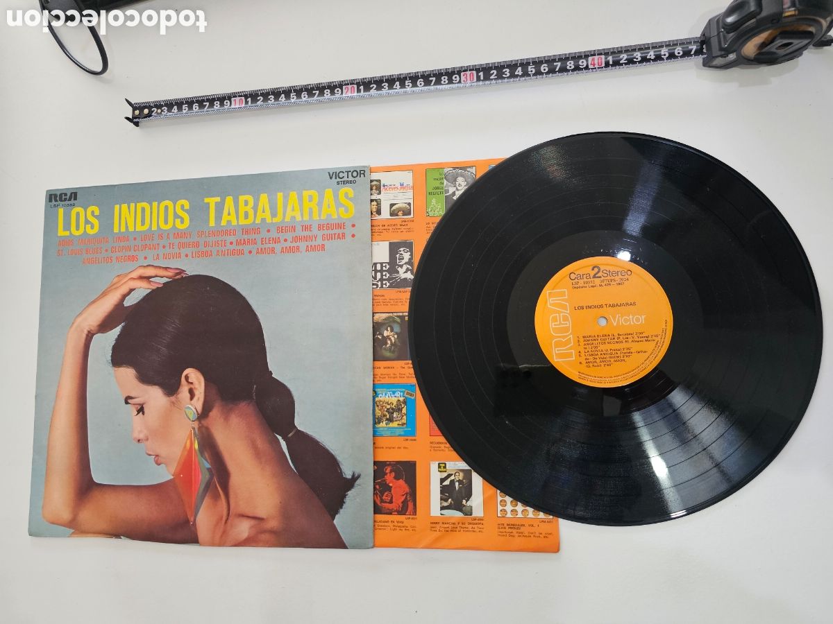 Discos de vinilo: Disco de vinilo de 33 RPM LP Los Indios Tabajaras 1967 - Foto 1