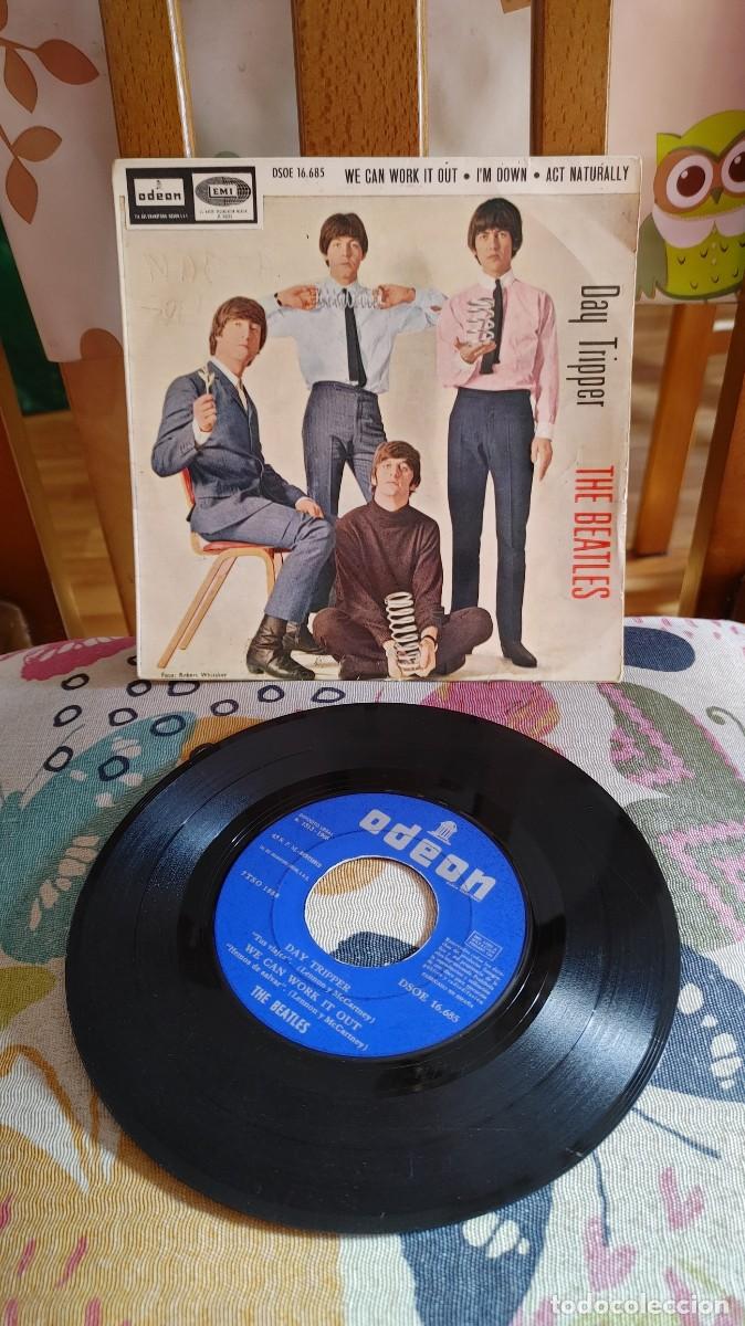 Discos de vinilo: THE BEATLES-EP DAY TRIPPER +3 - Foto 1