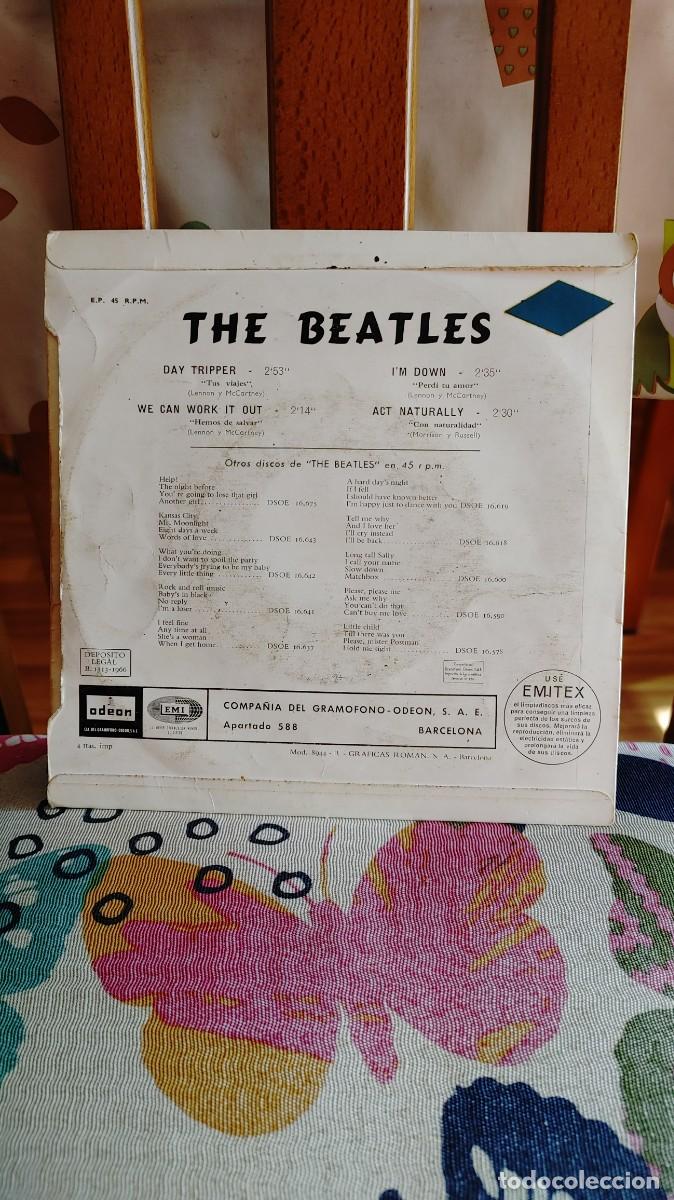 Discos de vinilo: THE BEATLES-EP DAY TRIPPER +3 - Foto 2