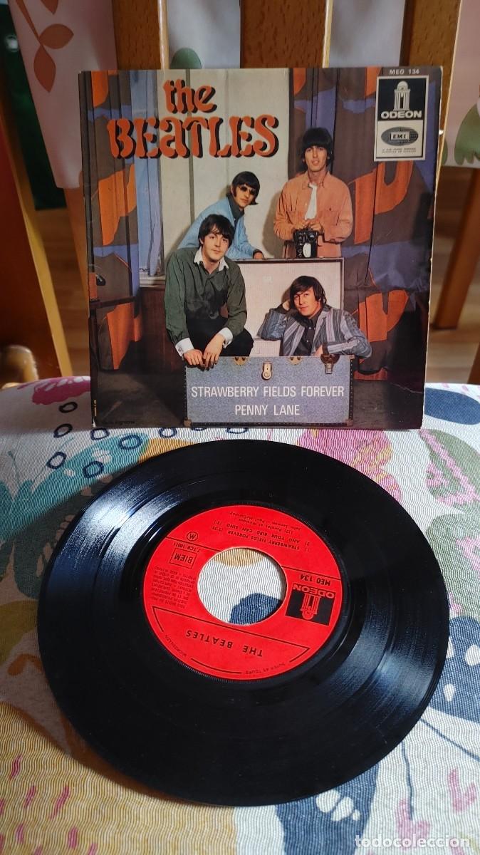 Discos de vinilo: THE BEATLES-EP STRAWBERRY FIELDS FOREVER +3-FRANCES - Foto 1