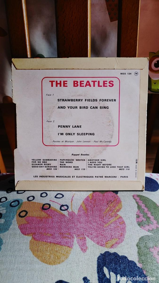 Discos de vinilo: THE BEATLES-EP STRAWBERRY FIELDS FOREVER +3-FRANCES - Foto 2