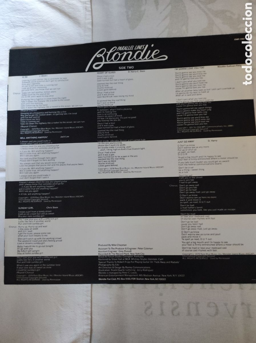 Discos de vinilo: BLONDIE - PARALLEL LINES - Foto 4