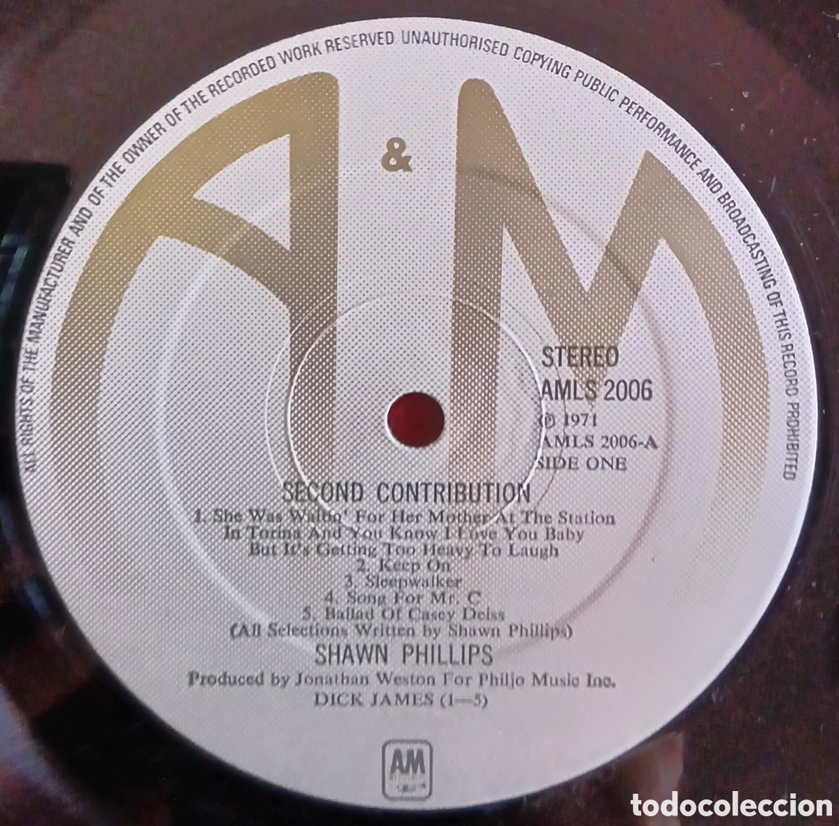 Discos de vinilo: Shawn Phillips - Second Contribution // Edt. UK 1971 ( vg++/ex) letras - Foto 2