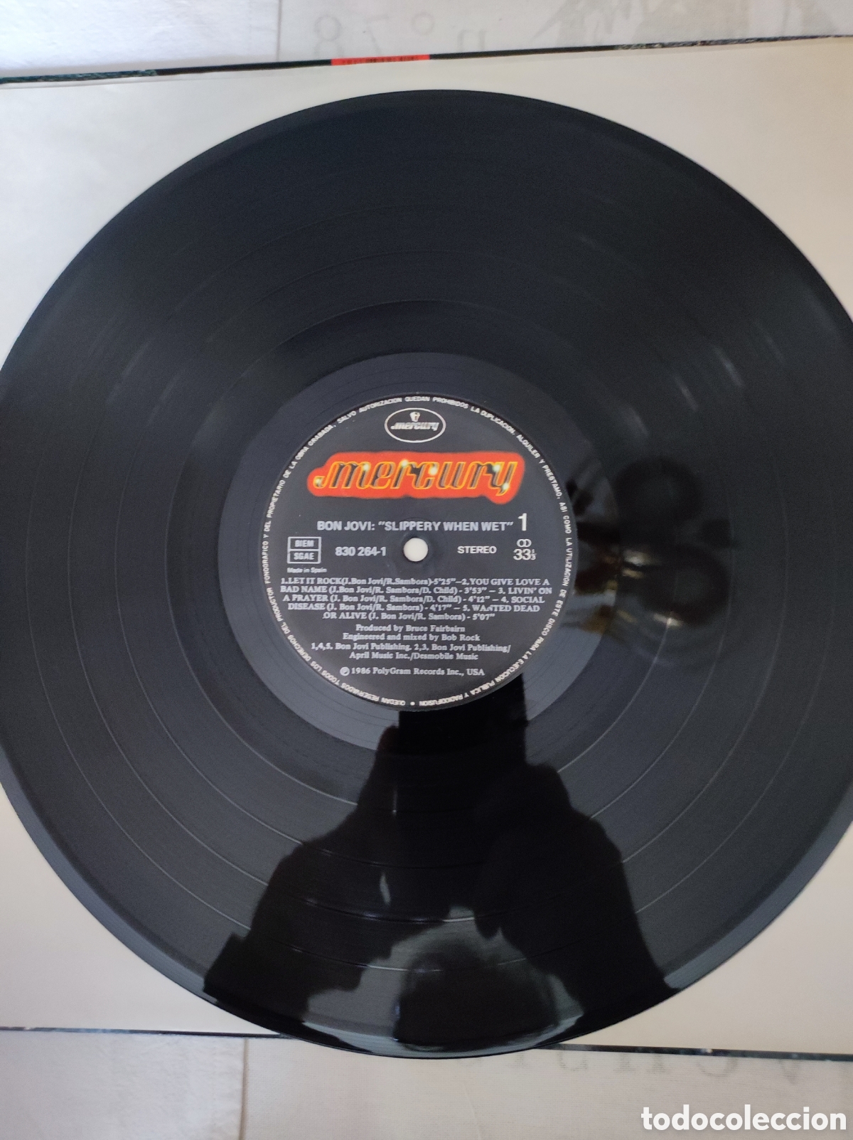 Discos de vinilo: BON JOVI - SLIPPERY WHEN WET - Foto 3