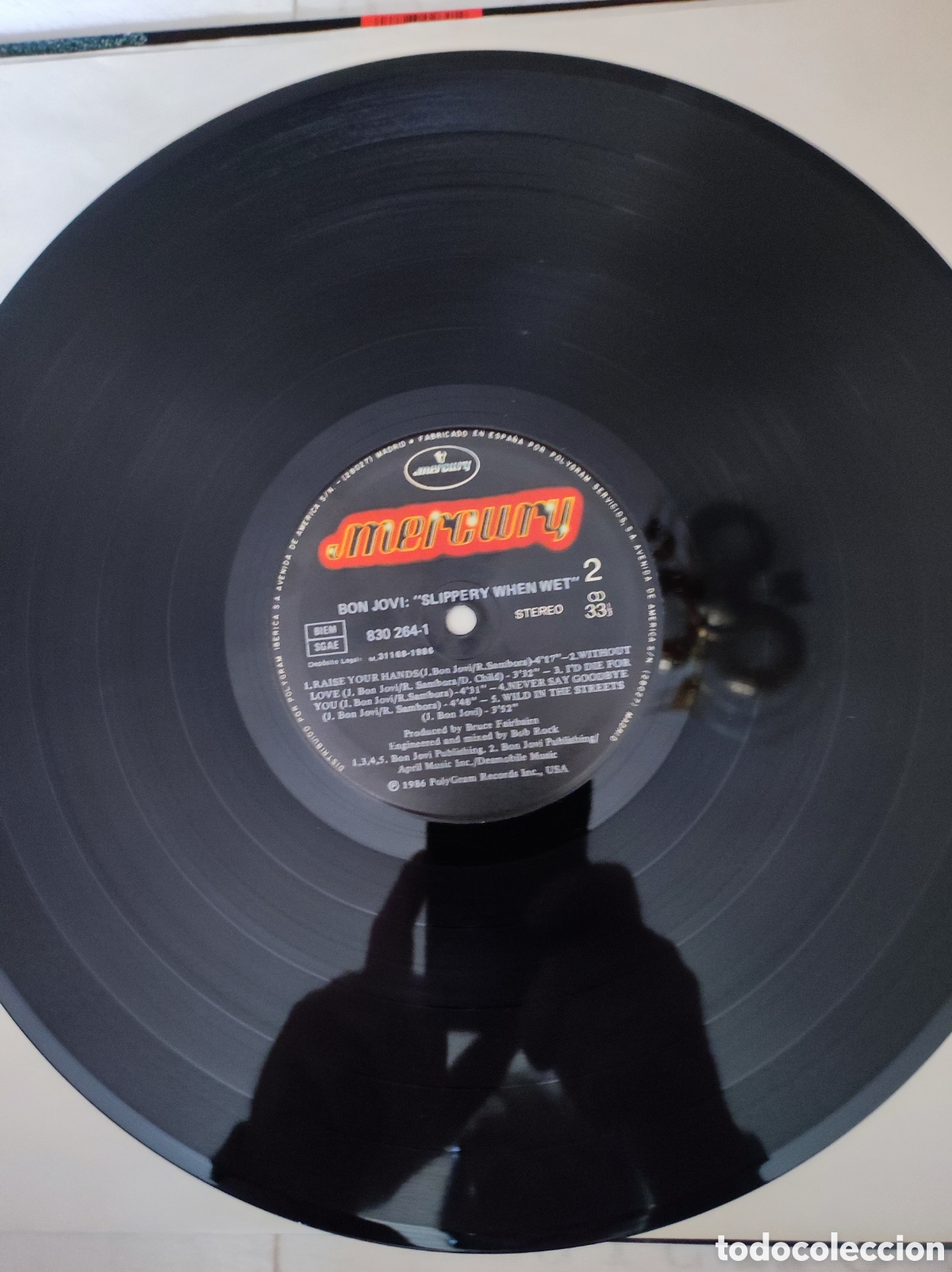 Discos de vinilo: BON JOVI - SLIPPERY WHEN WET - Foto 4