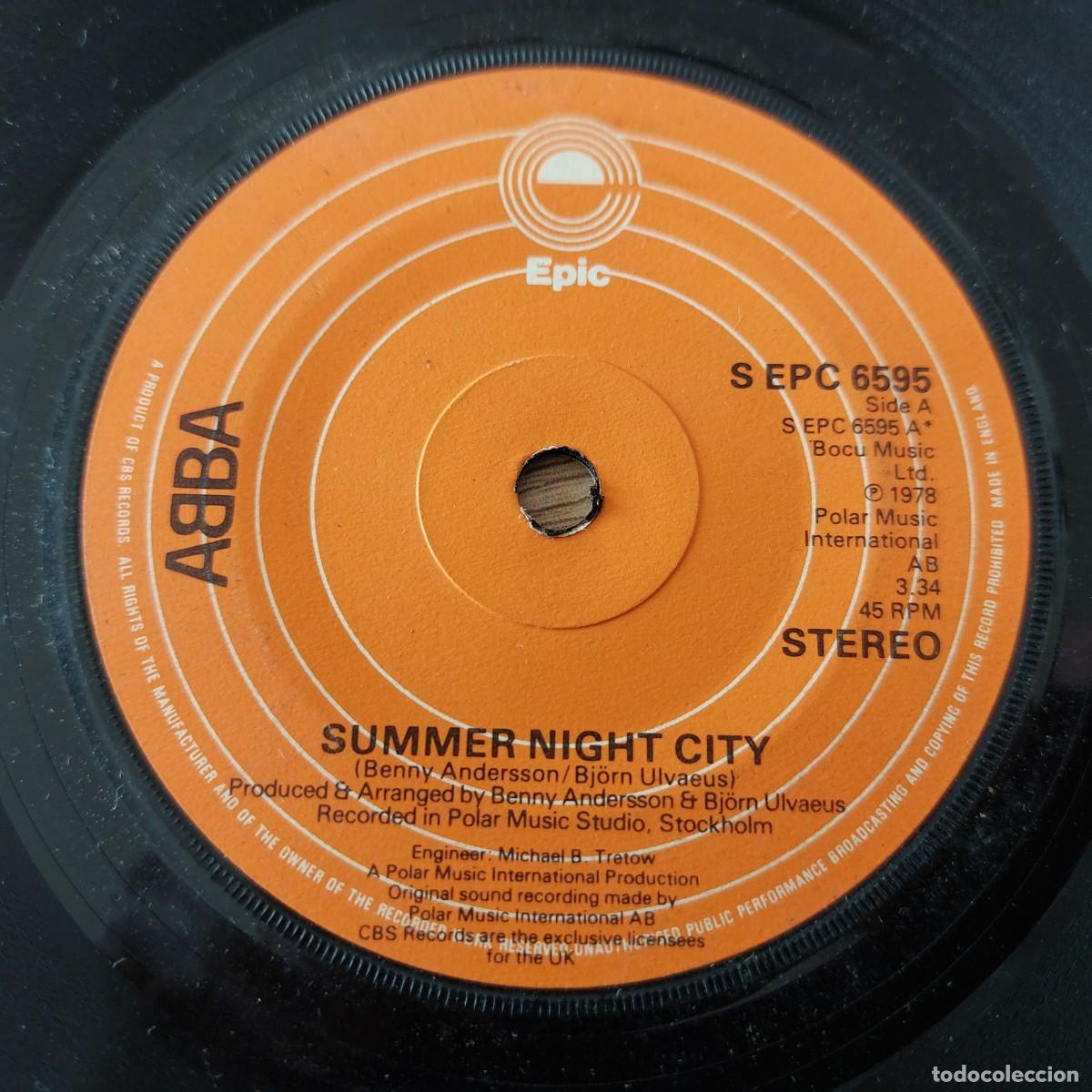 Discos de vinilo: Single - ABBA - SUMMER NIGHT CITY - Foto 1
