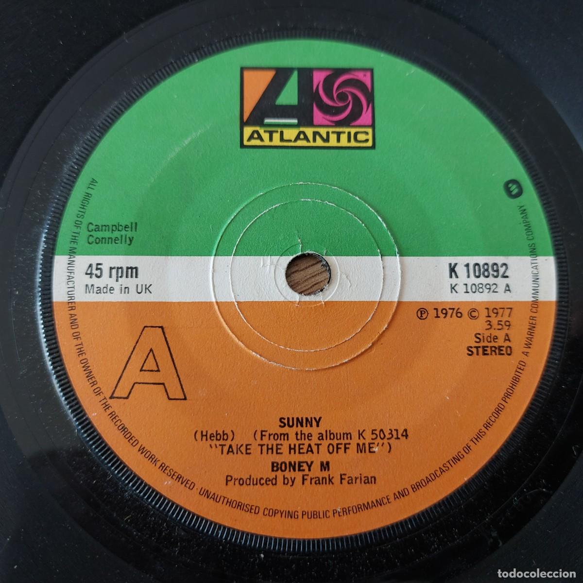 Discos de vinilo: Single - BONEY M - SUNNY - Foto 1