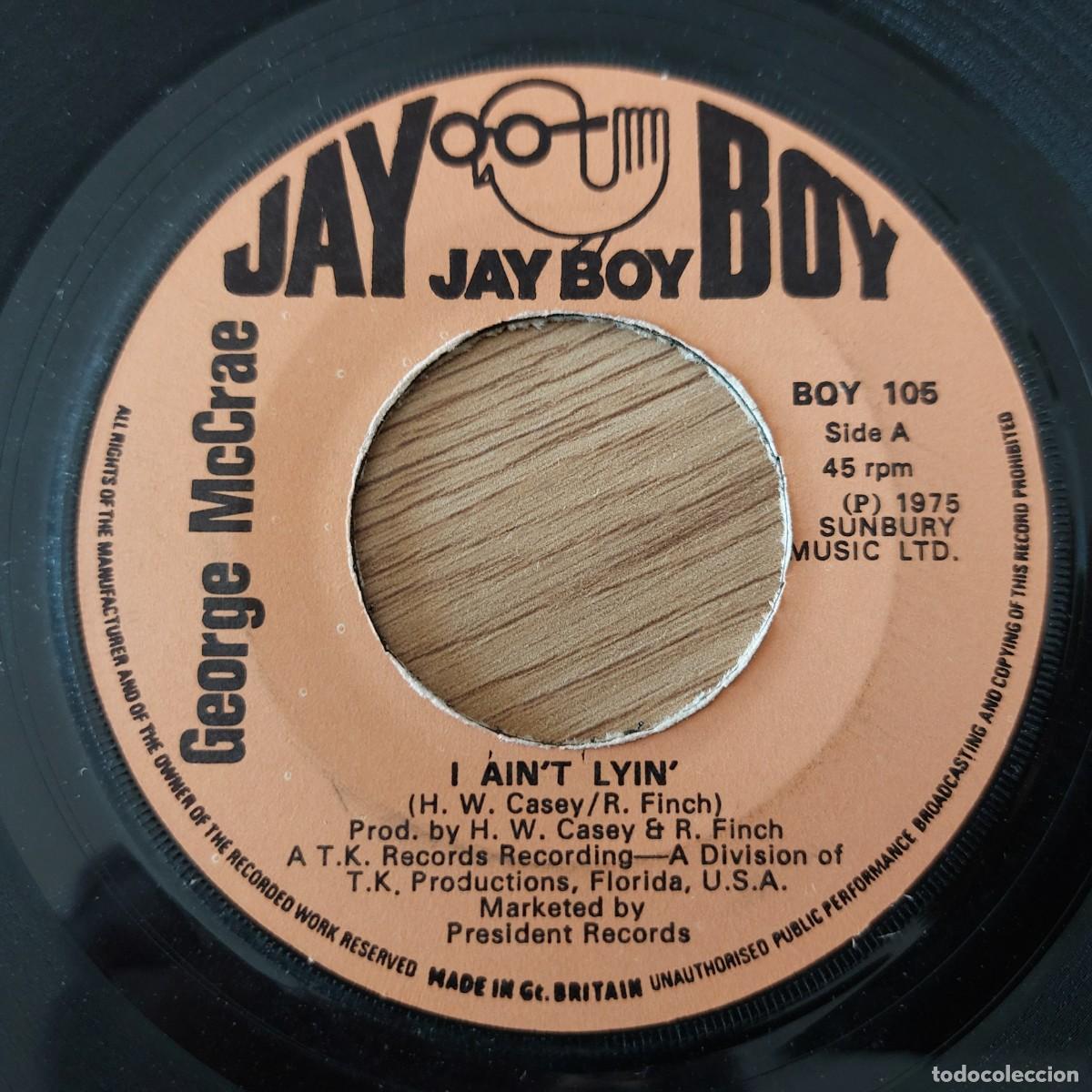 Discos de vinilo: Single - GEORGE McCRAE - I AINT LYIN - Foto 1
