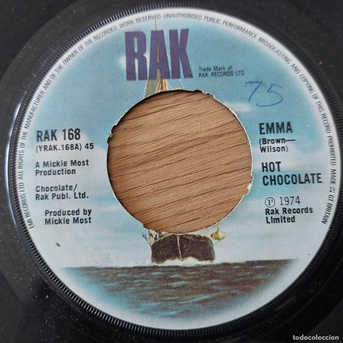 Discos de vinilo: Single - HOT CHOCOLATE - EMMA - Foto 1