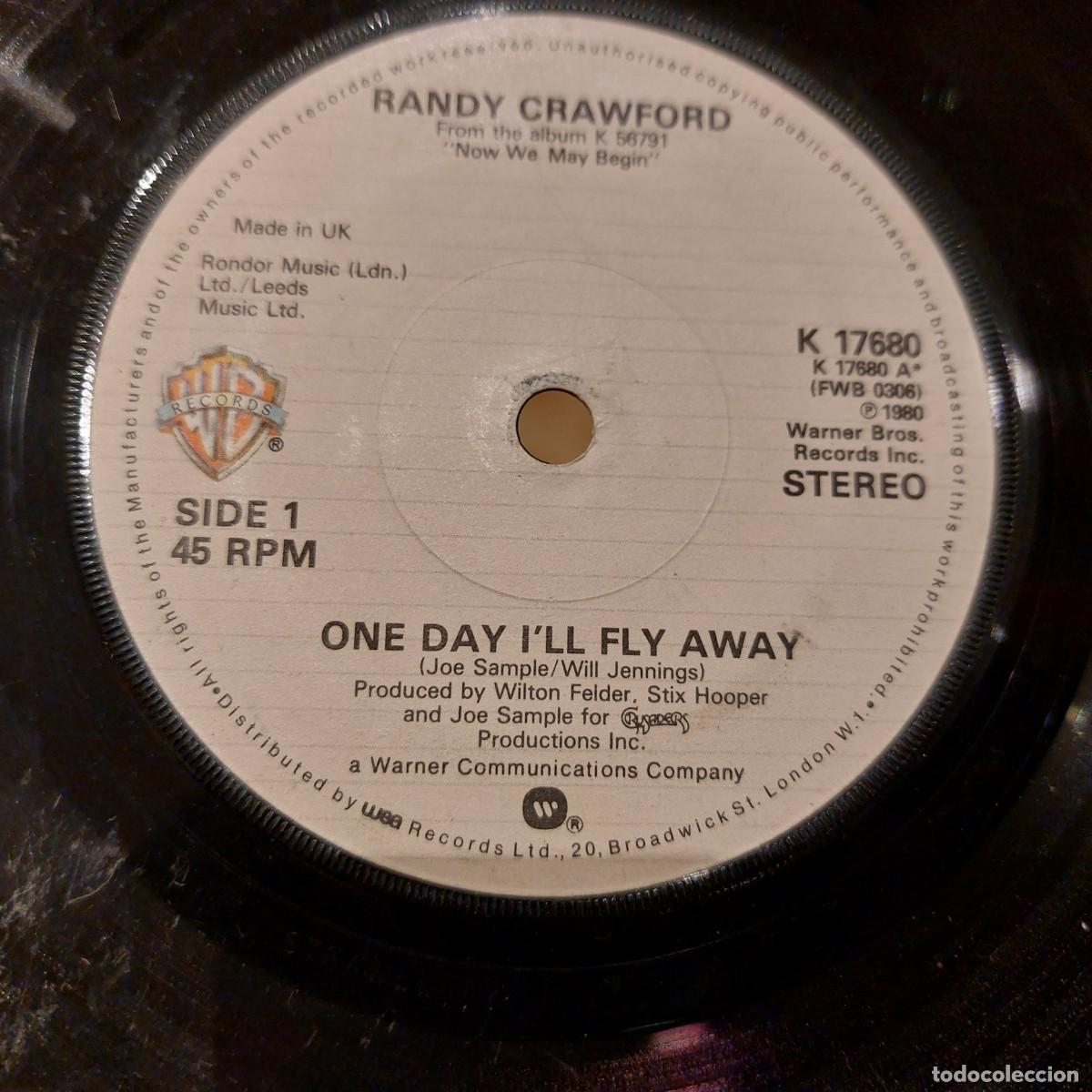 Discos de vinilo: Single - RANDY CRAWFORD - ONE DAY ILL FLY AWAY - Foto 1