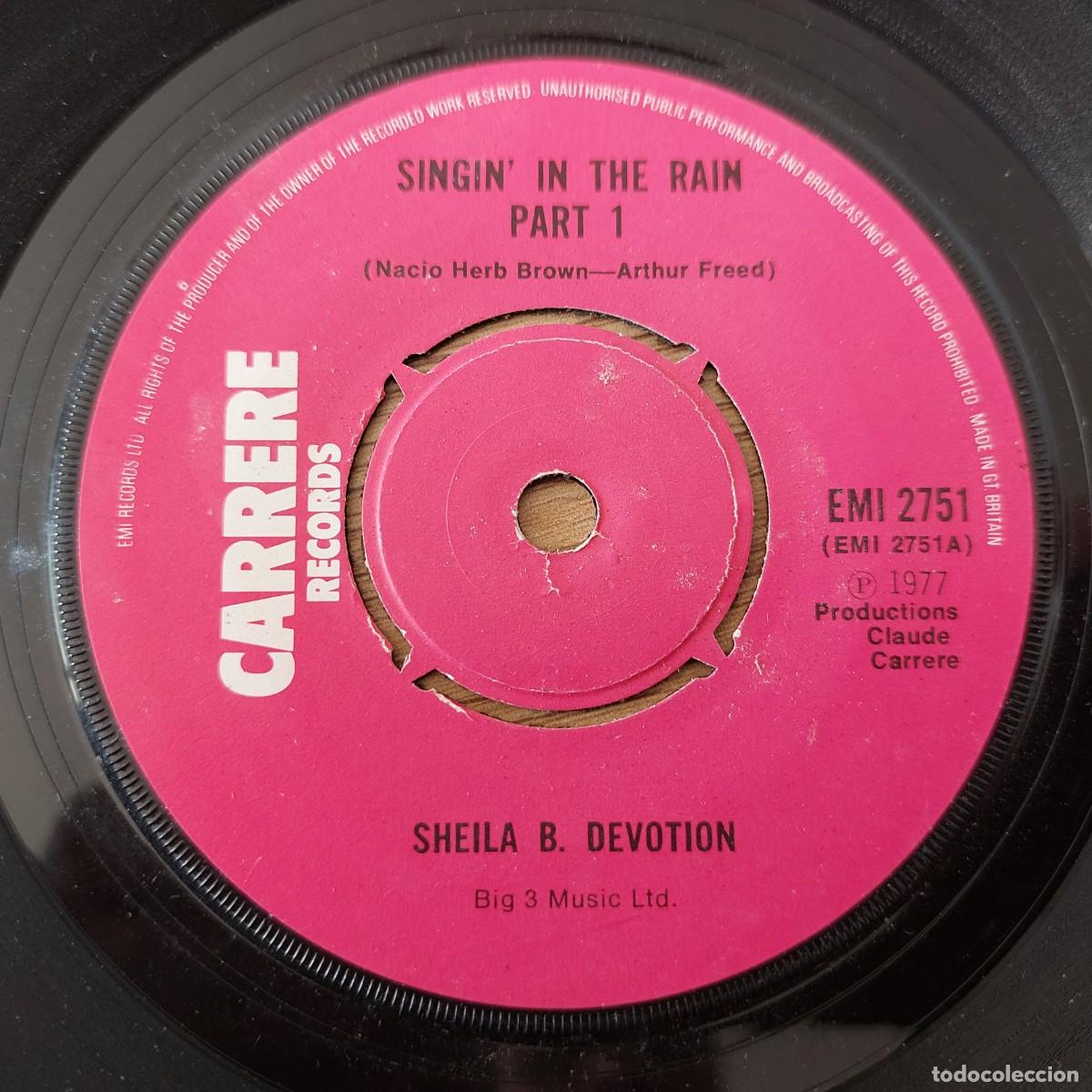 Discos de vinilo: Single - SHEILA B. DEVOTION - SINGIN IN THE RAIN - Foto 1
