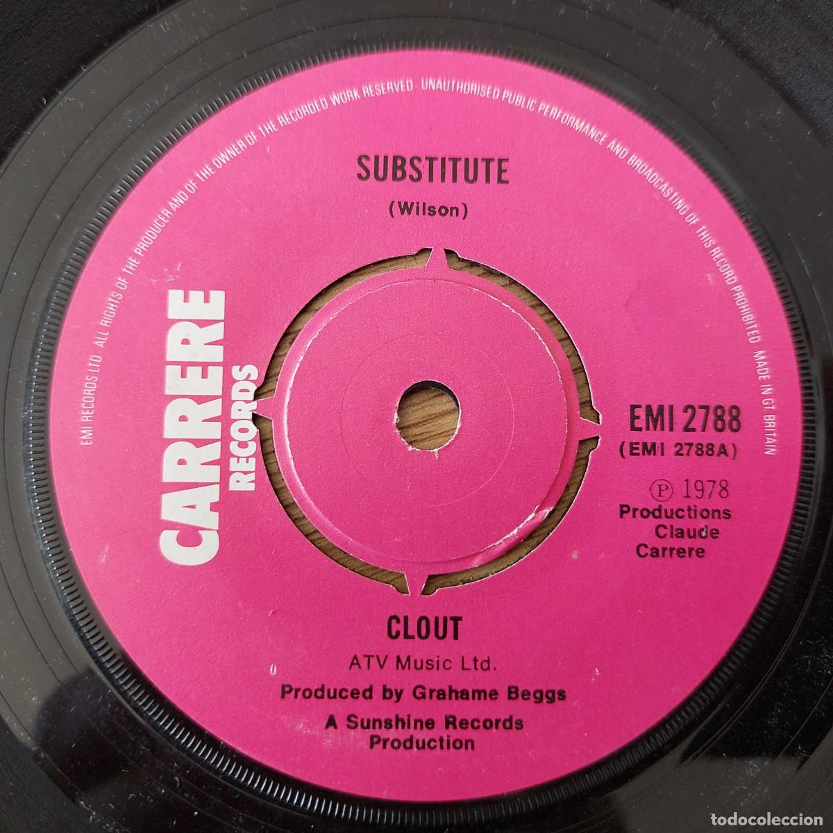 Discos de vinilo: Single - CLOUT - SUBSTITUTE - Foto 1