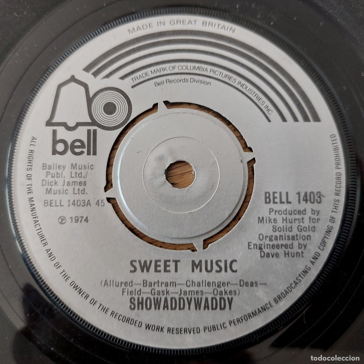 Discos de vinilo: Single - SHOWADDYWADDY - SWEET MUSIC - Foto 1