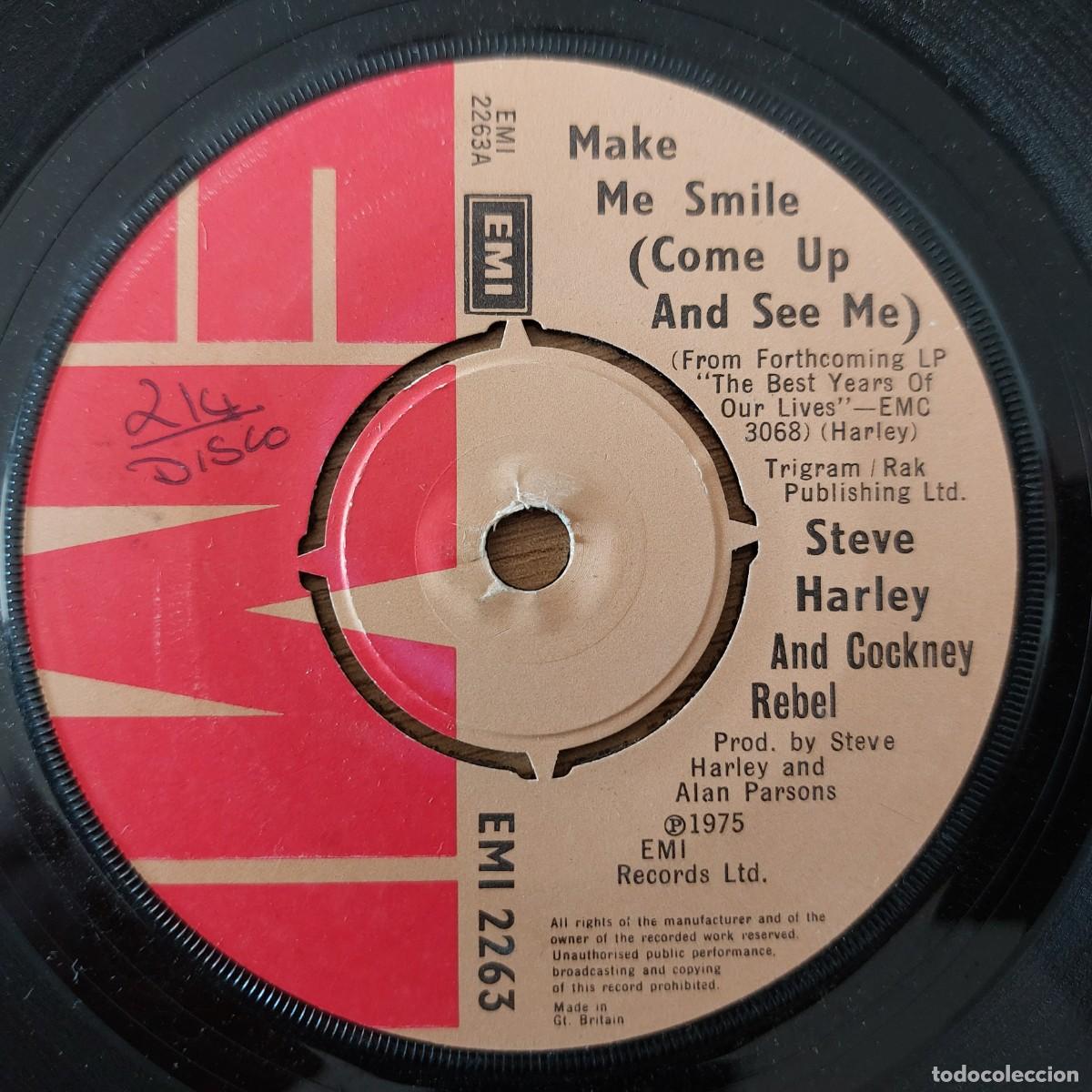 Discos de vinilo: Single - STEVE HARLEY - MAKE ME SMILE - Foto 1