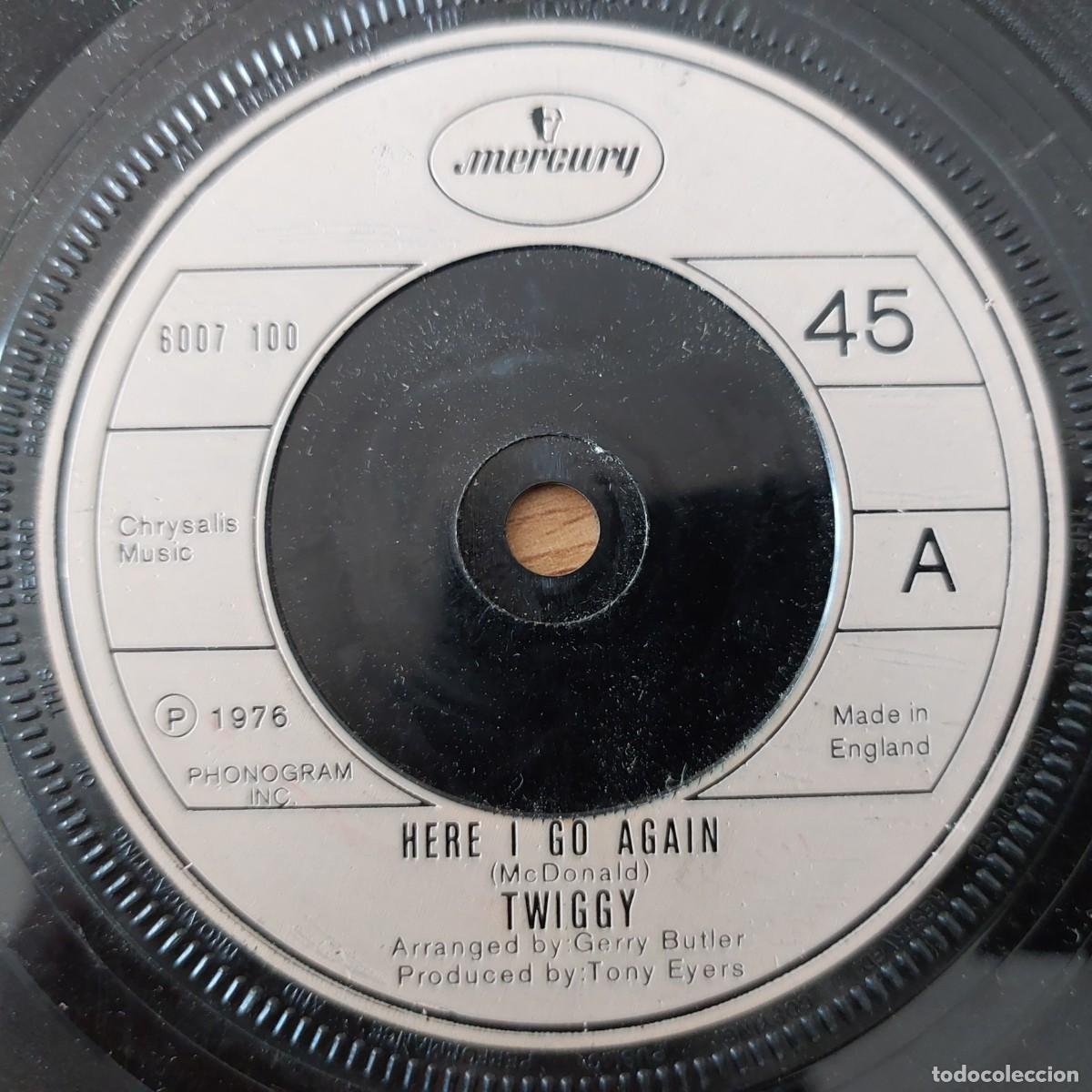 Discos de vinilo: Single - TWIGGY - HERE I GO AGAIN - Foto 1