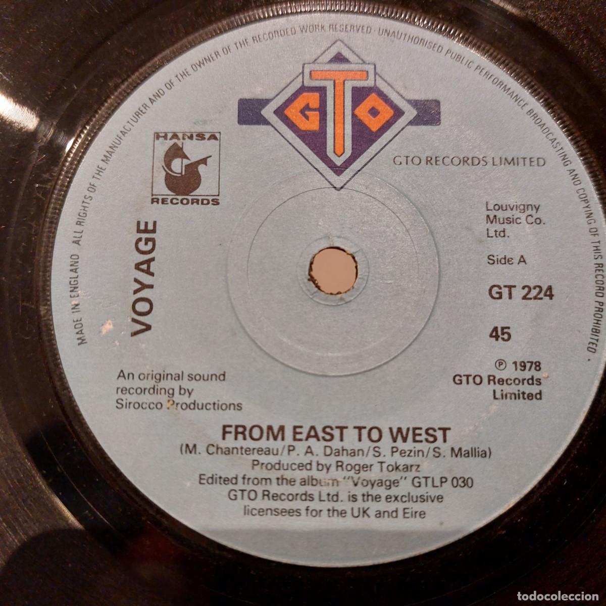 Discos de vinilo: Single - VOYAGE - FROM EAST TO WEST - Foto 1