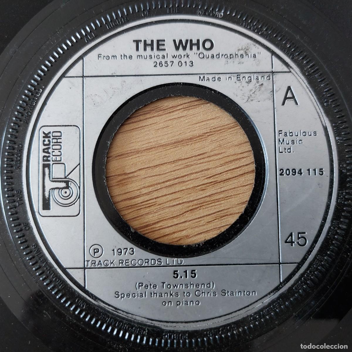 Discos de vinilo: Single - THE WHO - 5:15 - Foto 1