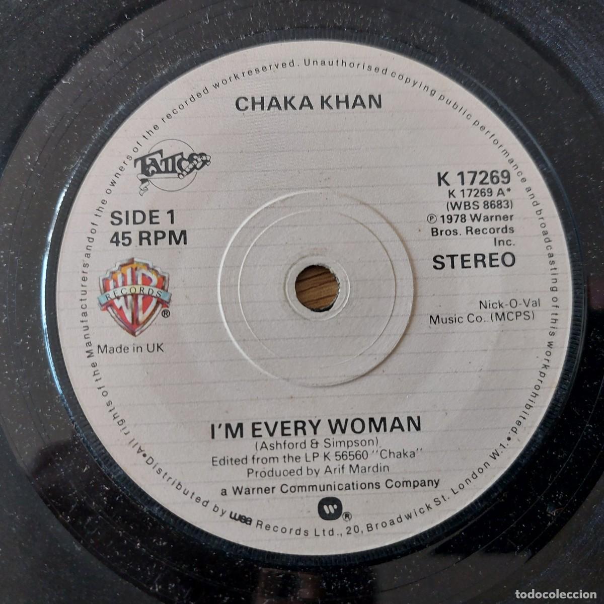 Discos de vinilo: Single - CHAKA KHAN - IM EVERY WOMAN - Foto 1