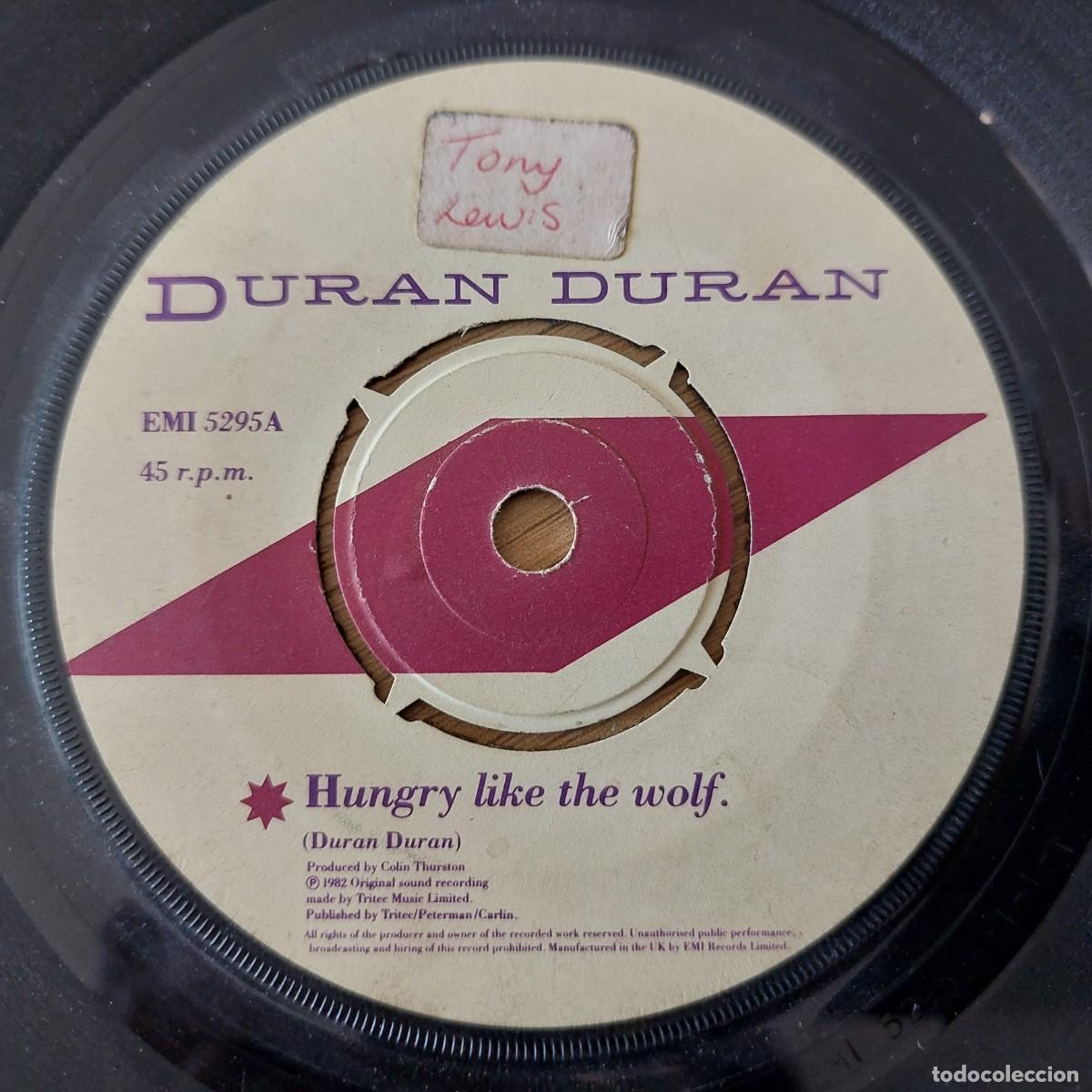 Discos de vinilo: Single - DURAN DURAN - HUNGRY LIKE THE WOLF - Foto 1