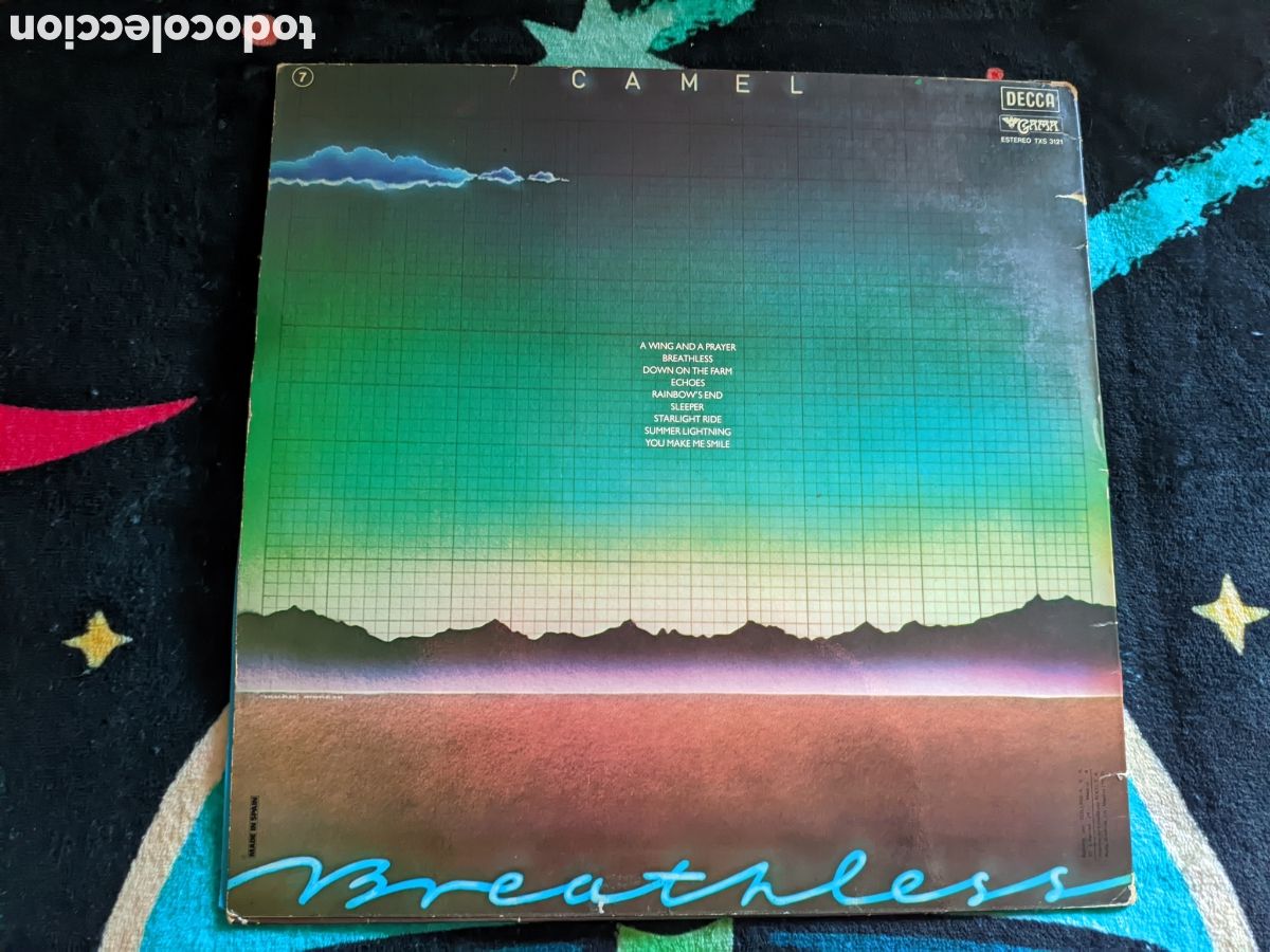 Discos de vinilo: // Camel - Breathless,Decca Espa&ntilde;a 1978, est&eacute;reo - Foto 2