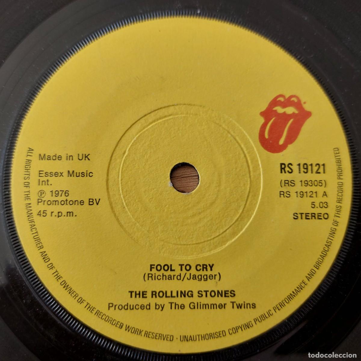 Discos de vinilo: Single - THE ROLLING STONES - FOOL TO CRY - Foto 1