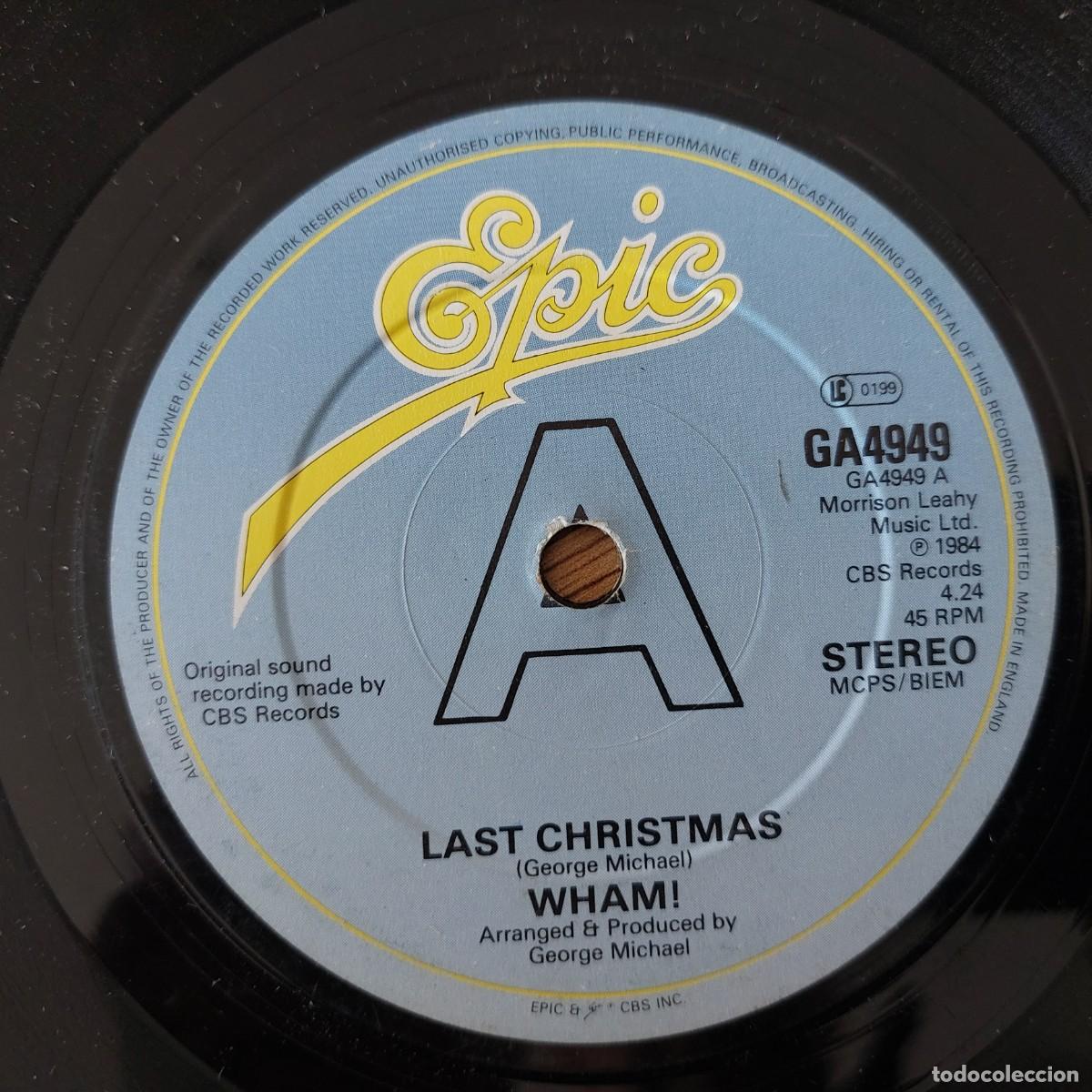 Discos de vinilo: Single - WHAM! - LAST CHRISTMAS - Foto 1