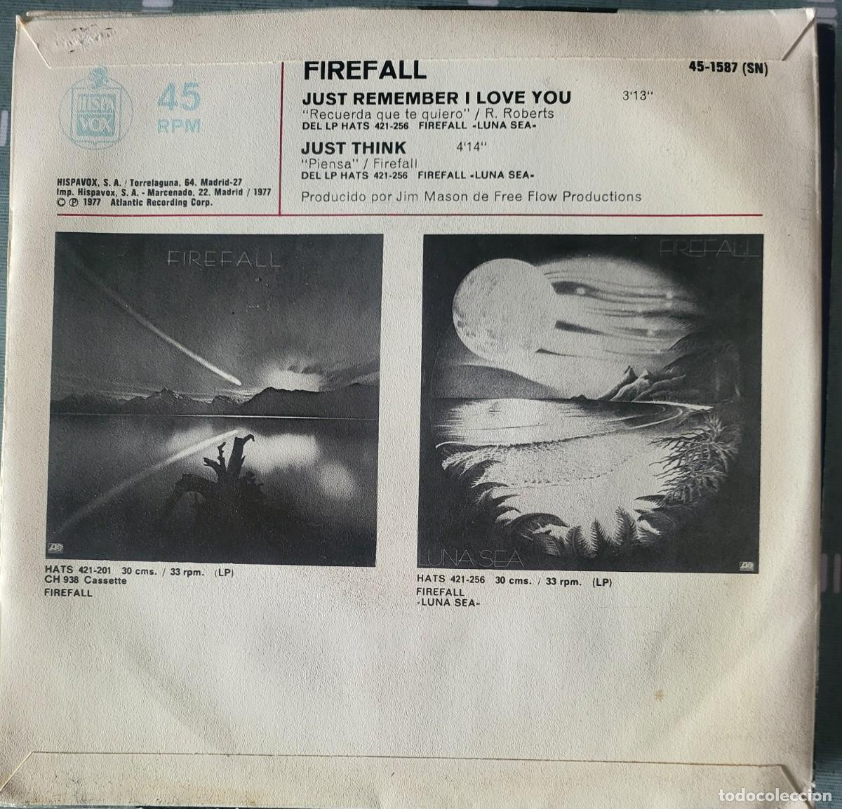 Discos de vinilo: Firefall single sello Atlantic editado en Espa&ntilde;a a&ntilde;o 1977... - Foto 2