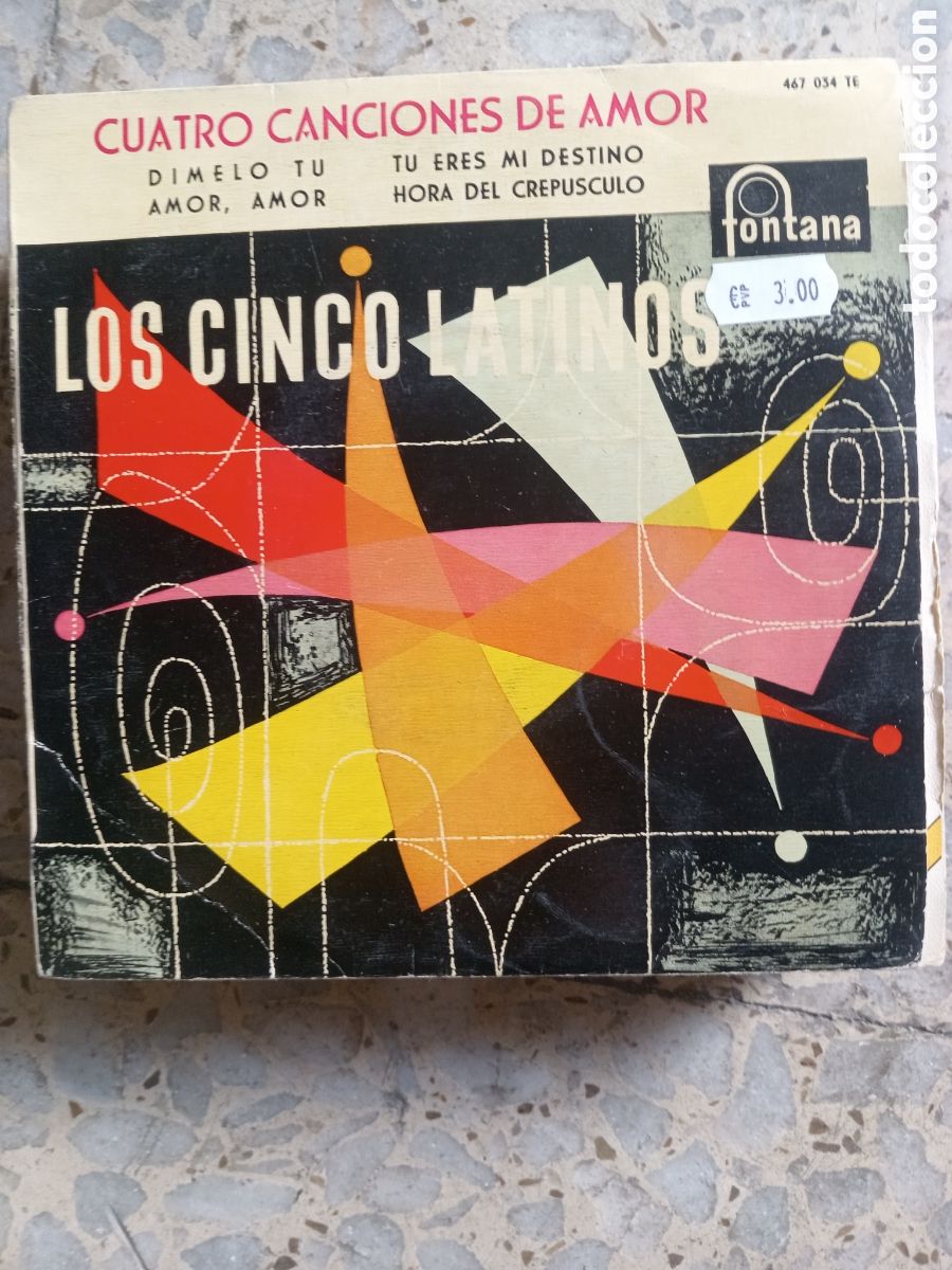 Discos de vinilo: EP LOS CINCO LATINOS DIMELO TU 1959 - Foto 1