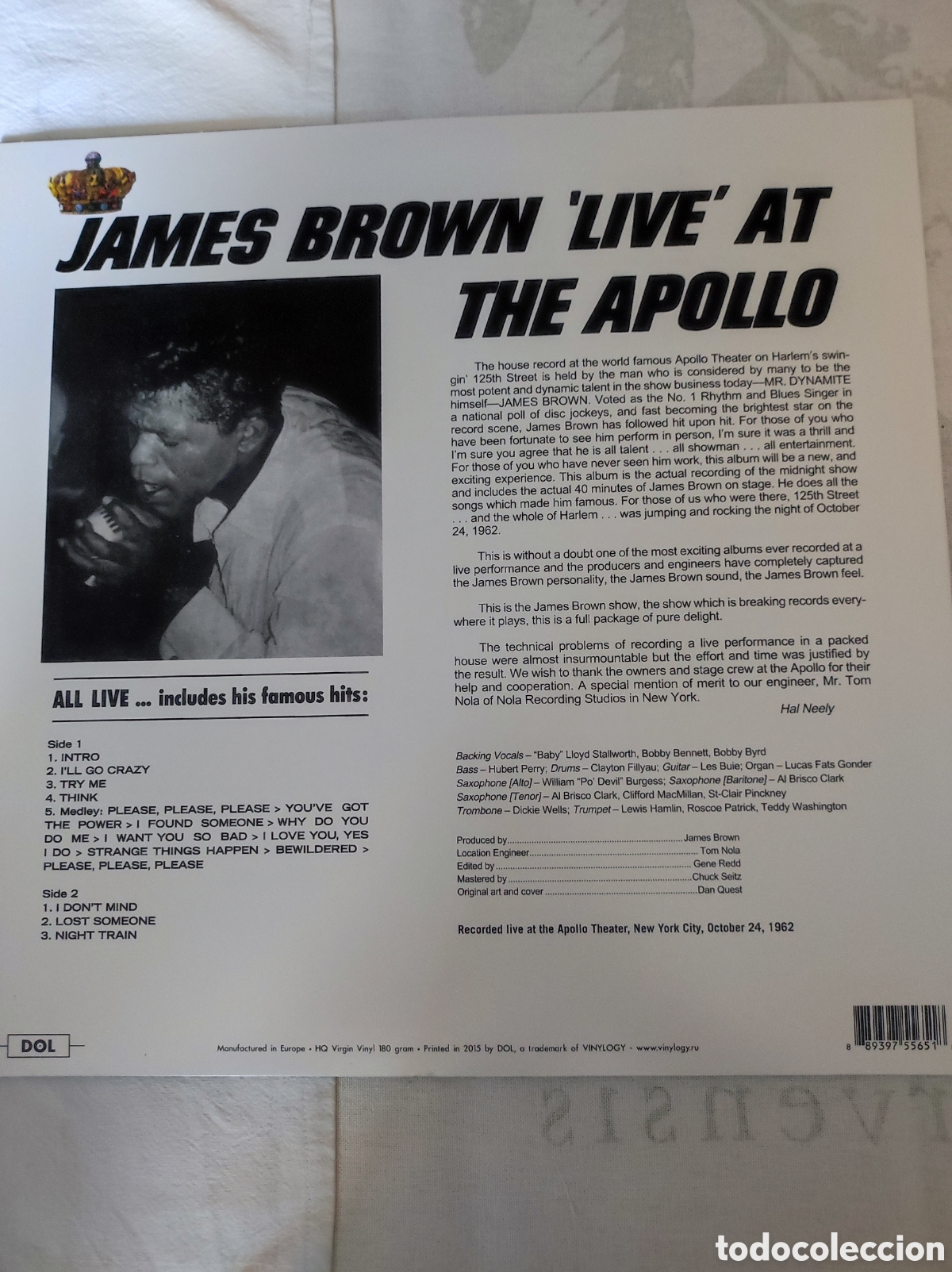Discos de vinilo: JAMES BROWN - LIVE AT THE APOLLO - Foto 2