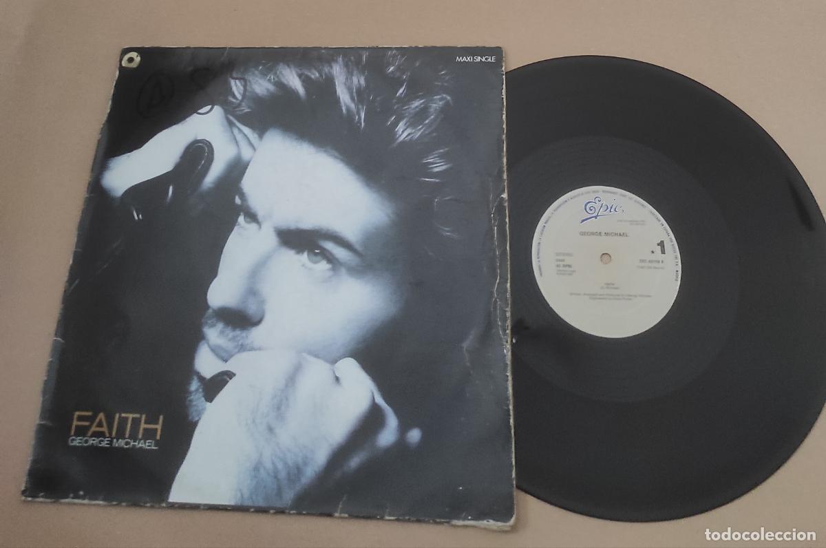 Discos de vinilo: GEORGE MICHAEL. FAITH. MAXI ESPA&Ntilde;A 3 TEMAS - Foto 1