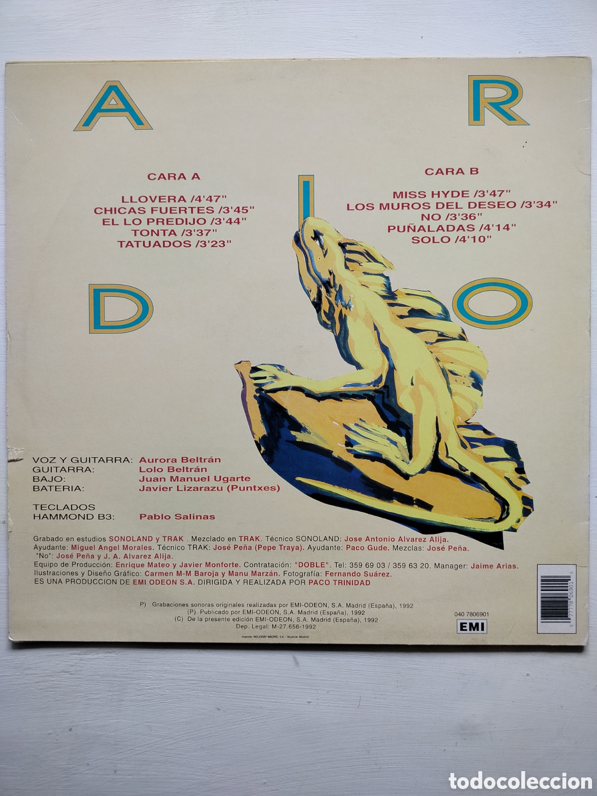 Discos de vinilo: Tah&uacute;res Zurdos LP &Aacute;rido - Foto 2
