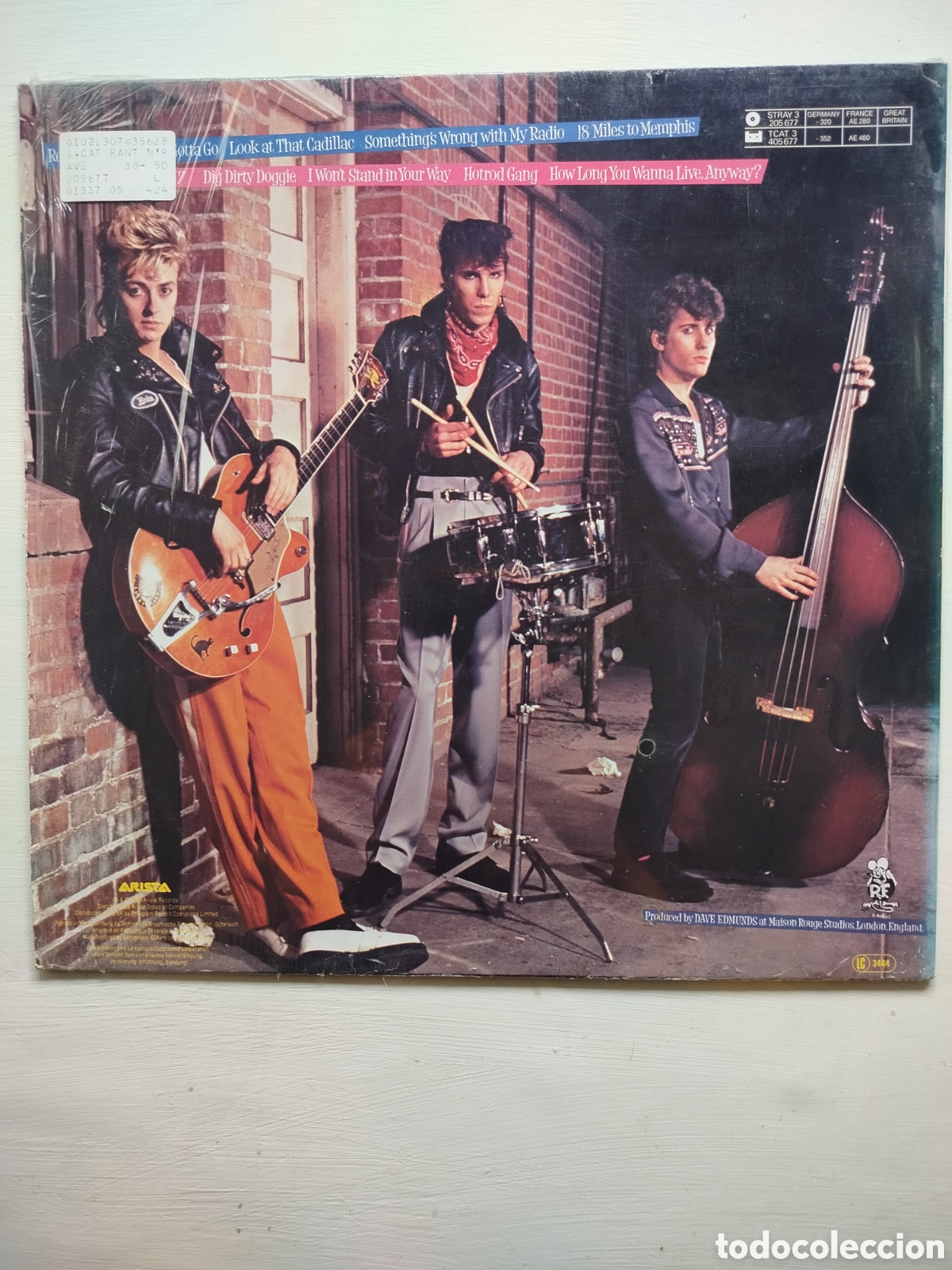 Discos de vinilo: Stray Cats LP RantnRave. - Foto 2