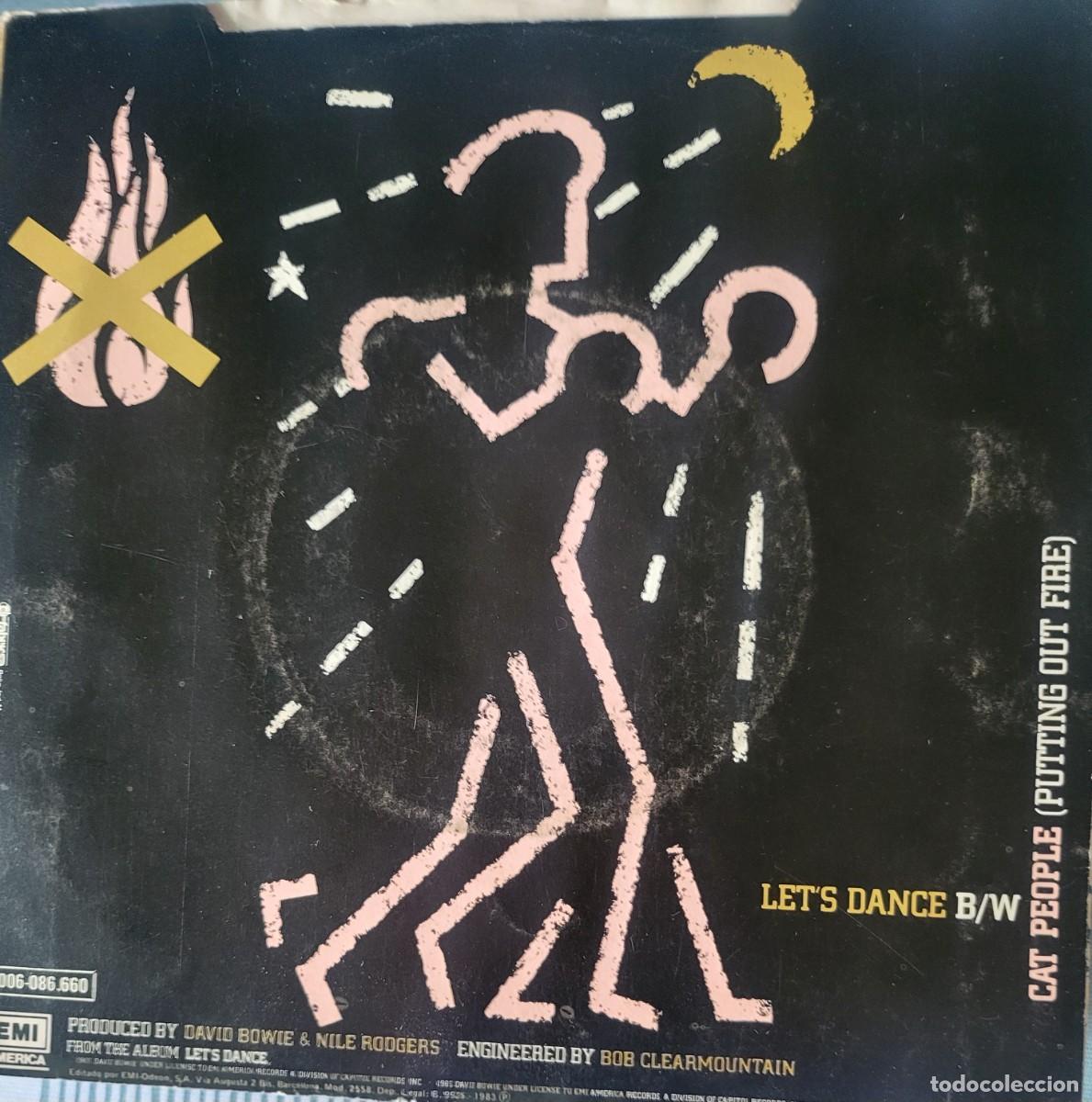 Discos de vinilo: David Bowie single sello Emi editado en Espa&ntilde;a 1983... - Foto 2