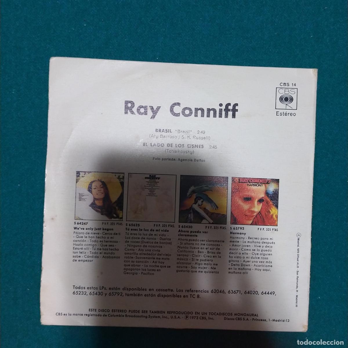 Discos de vinilo: Ray Conniff &ndash; Brasil / El Lago De Los Cisnes - Foto 2