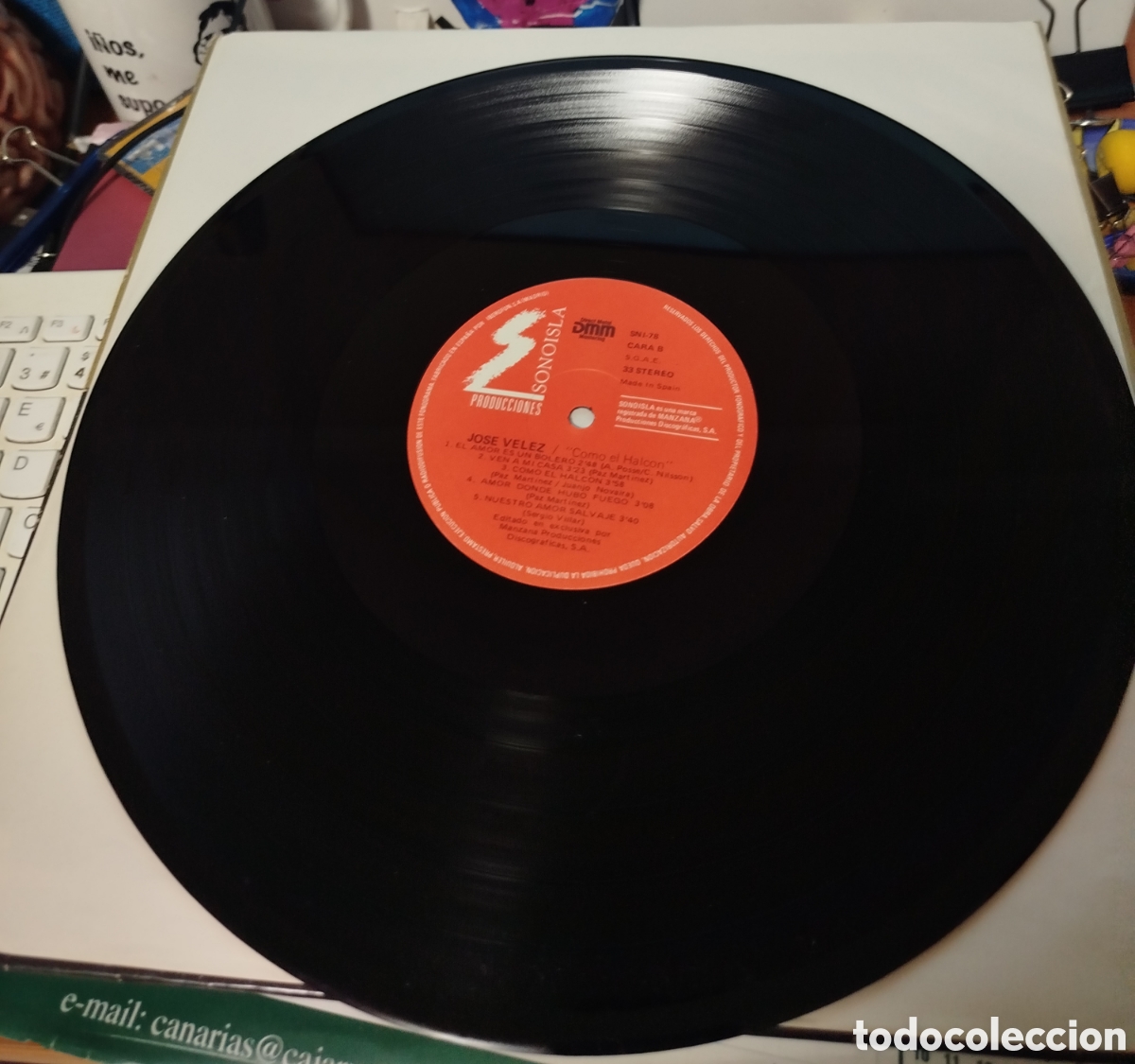 Discos de vinilo: Jos&eacute; V&eacute;lez - Como el Halc&oacute;n - Foto 3