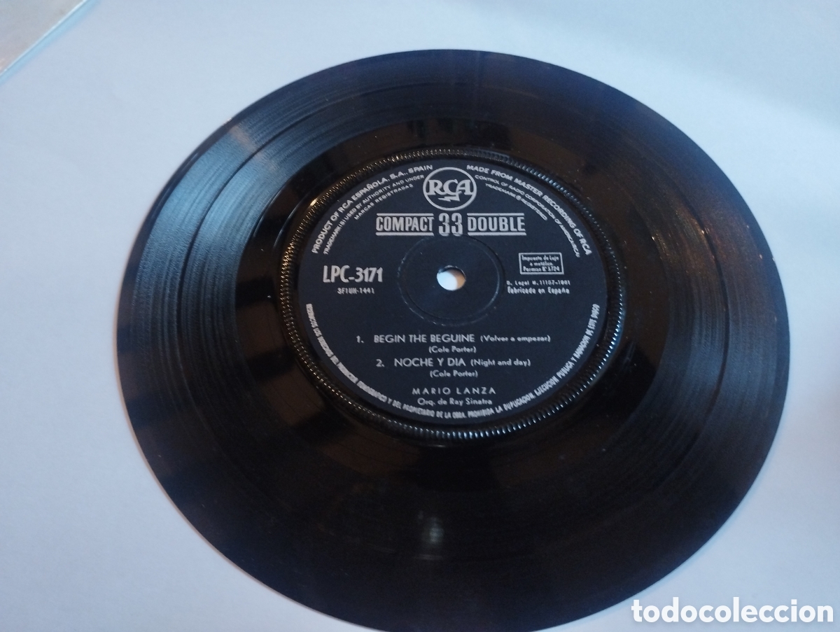 Discos de vinilo: Mario Lanza noche y dia - Foto 3