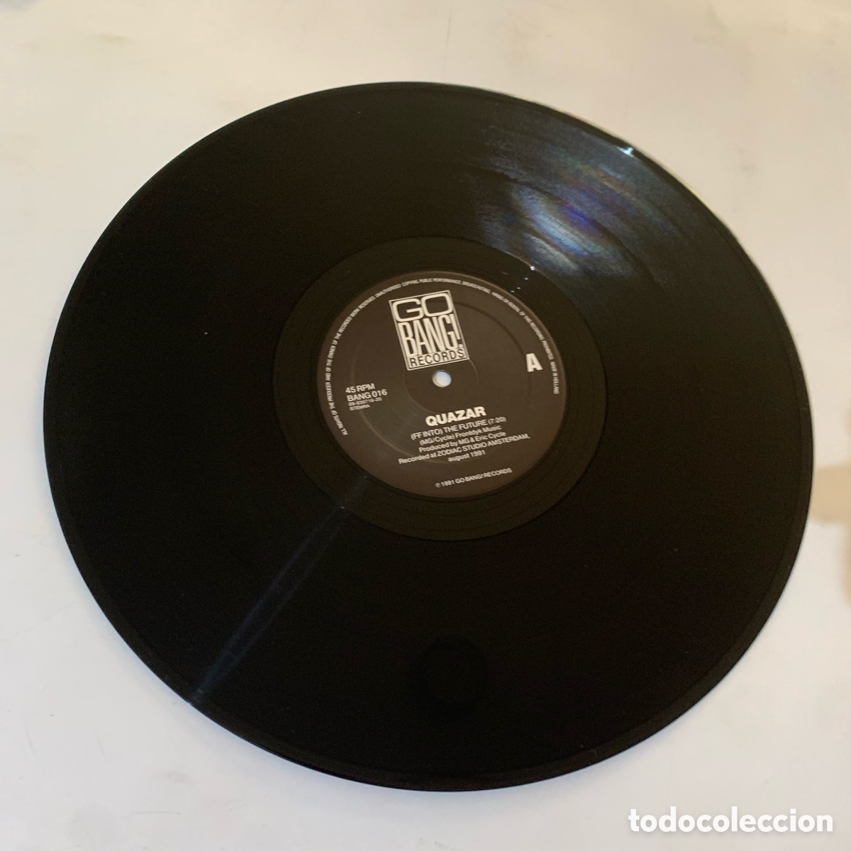 Discos de vinilo: maxi 12 Quazar &ndash; The Future de 1991 - Foto 3