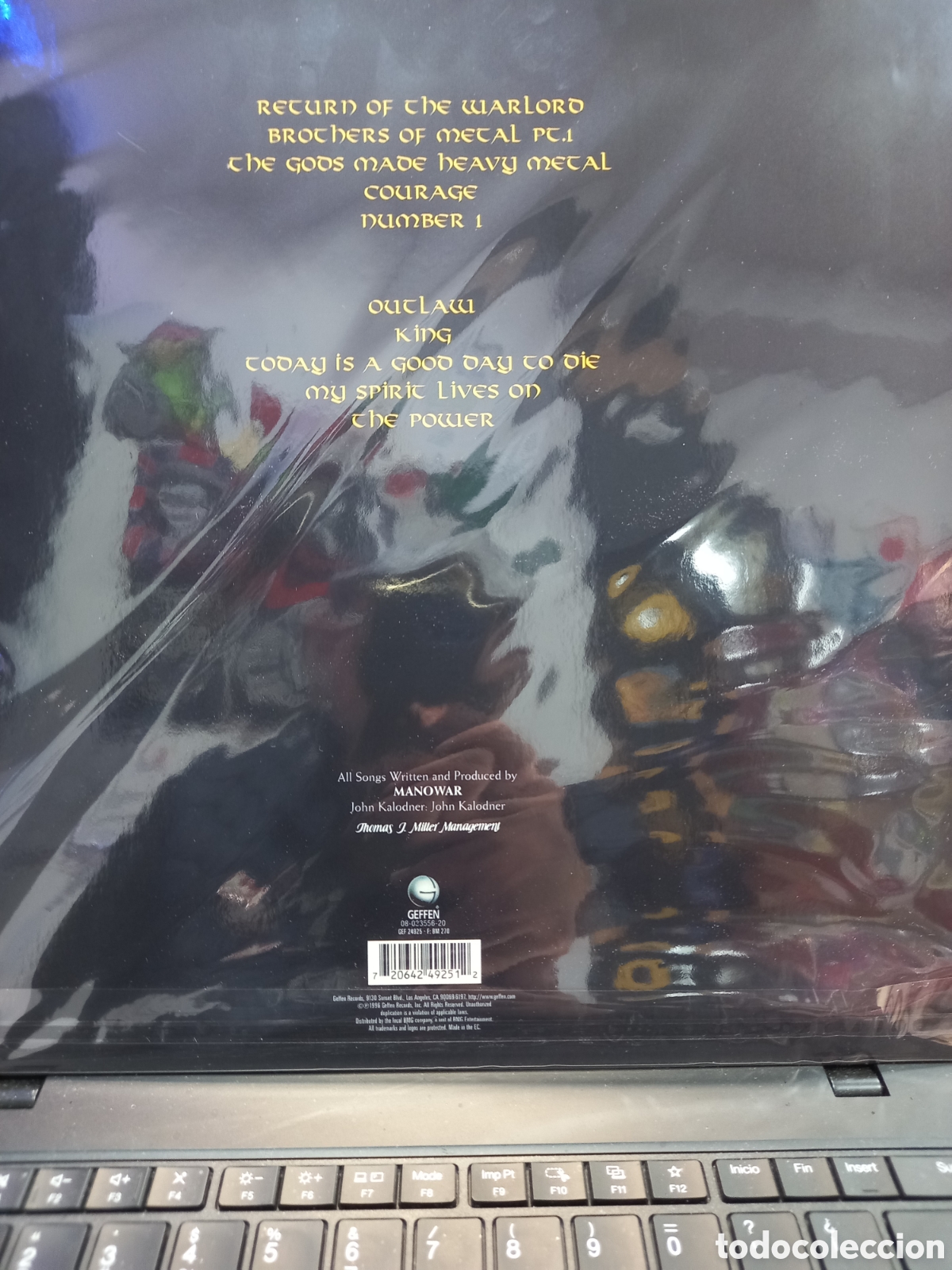 Discos de vinilo: MANOWAR - Louder Than Hell - unofficial repress - Foto 2